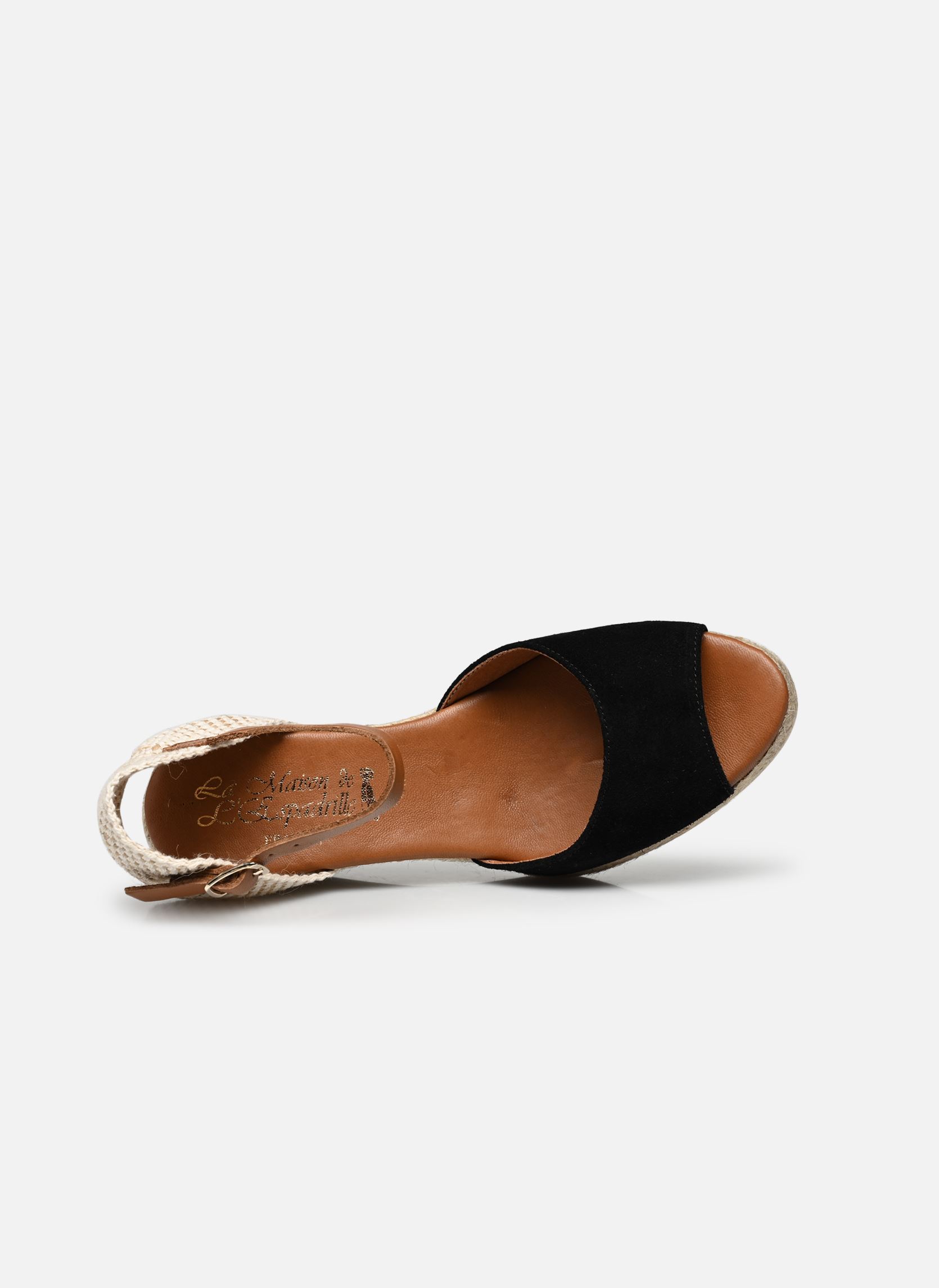 Keil- und Plateau-Espadrilles Espadrille compensée damen schwarz La maison de l'espadrille Keil- und Plateau-Espadrilles Espadrille compensée damen schwarz NOIR