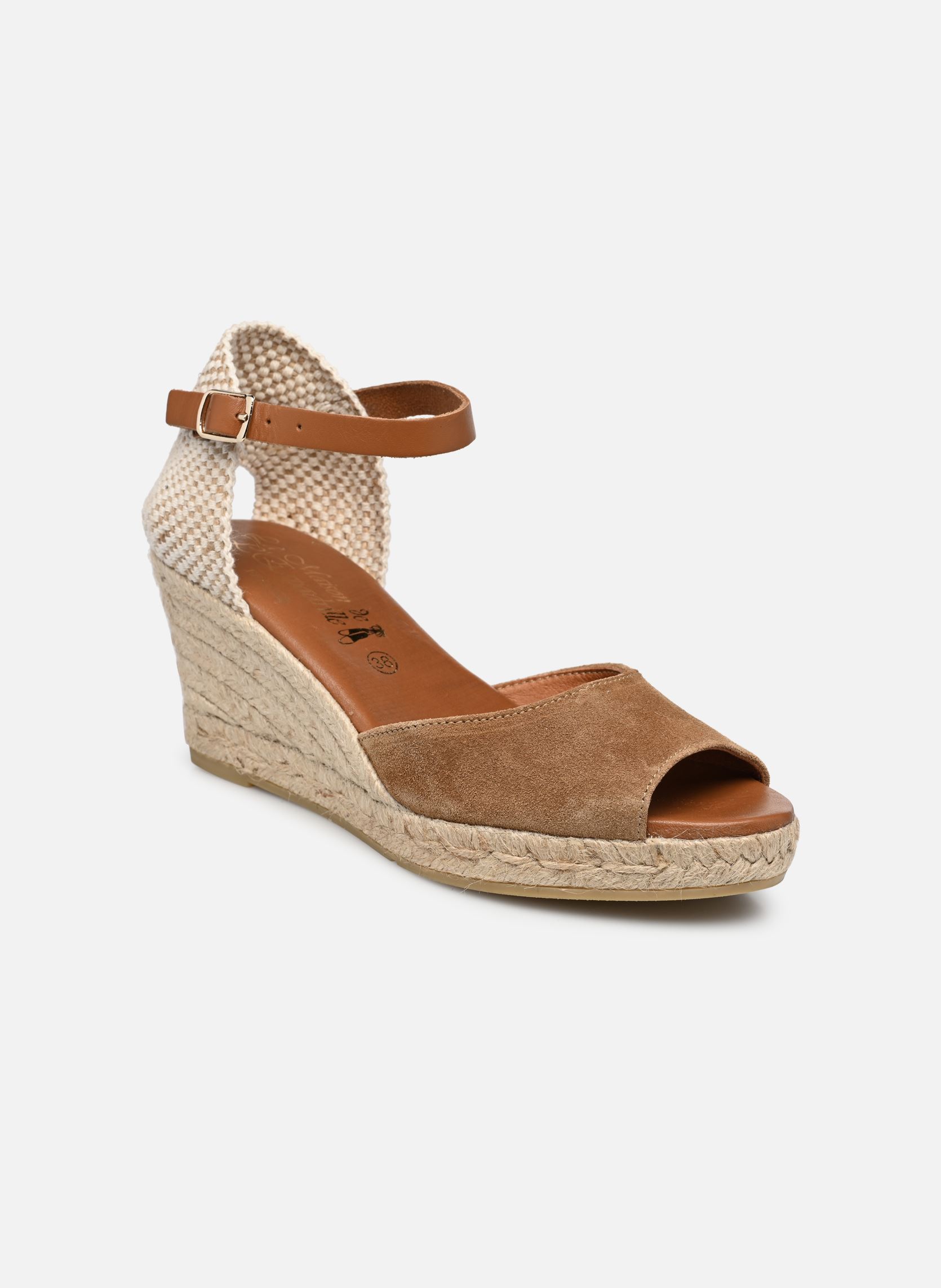 Keil- und Plateau-Espadrilles Espadrille compensée damen braun La maison de l'espadrille Keil- und Plateau-Espadrilles Espadrille compensée damen braun CUERO