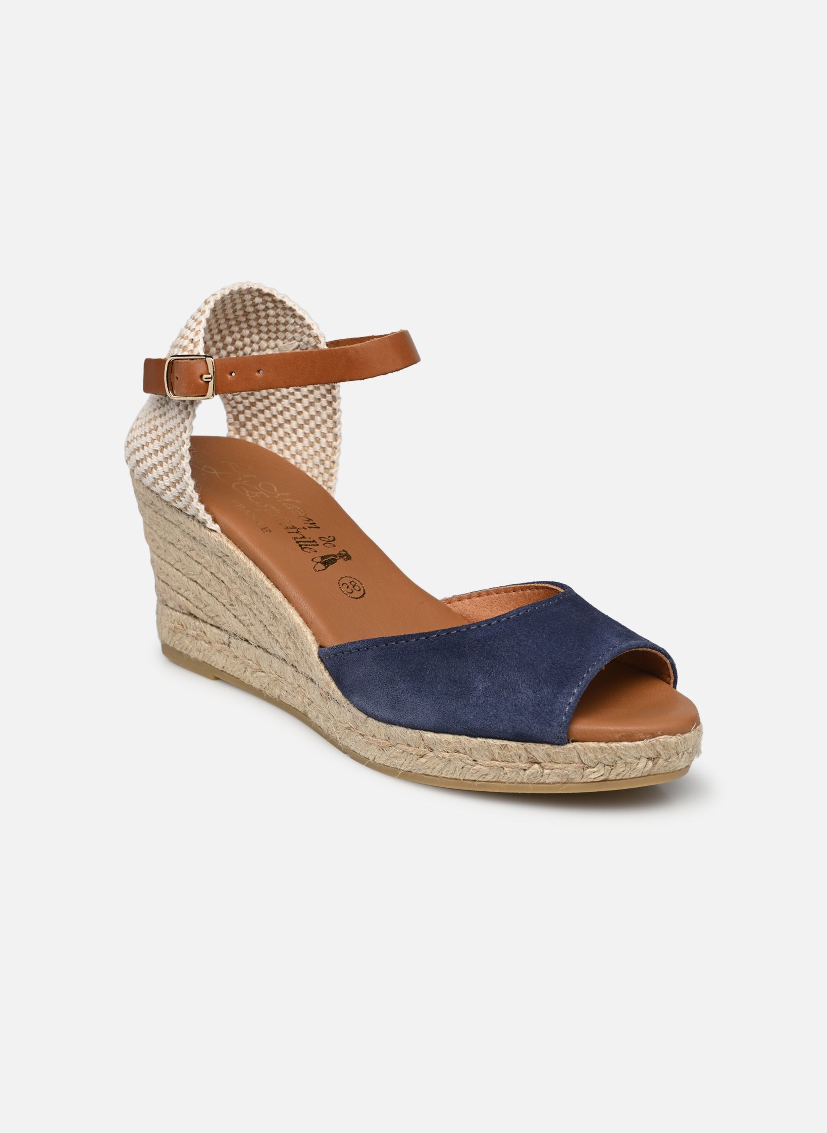 Keil- und Plateau-Espadrilles Espadrille compensée damen blau La maison de l'espadrille Keil- und Plateau-Espadrilles Espadrille compensée damen blau AZUL