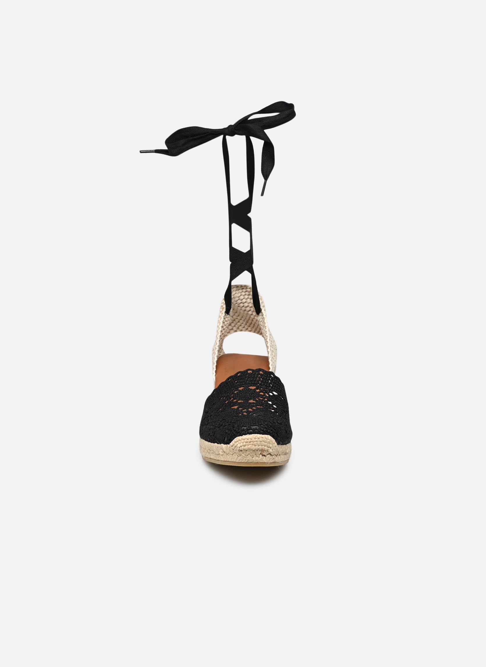 Espadrilles met sleehak en plateau Norway dames zwart La maison de l'espadrille Espadrilles met sleehak en plateau Norway dames zwart NOIR