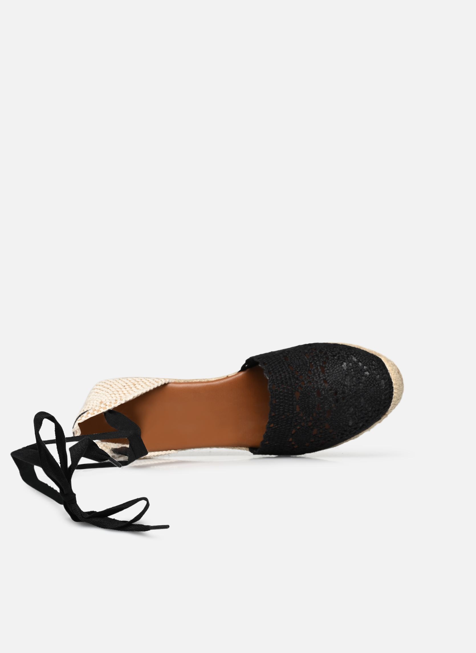 Espadrilles met sleehak en plateau Norway dames zwart La maison de l'espadrille Espadrilles met sleehak en plateau Norway dames zwart NOIR
