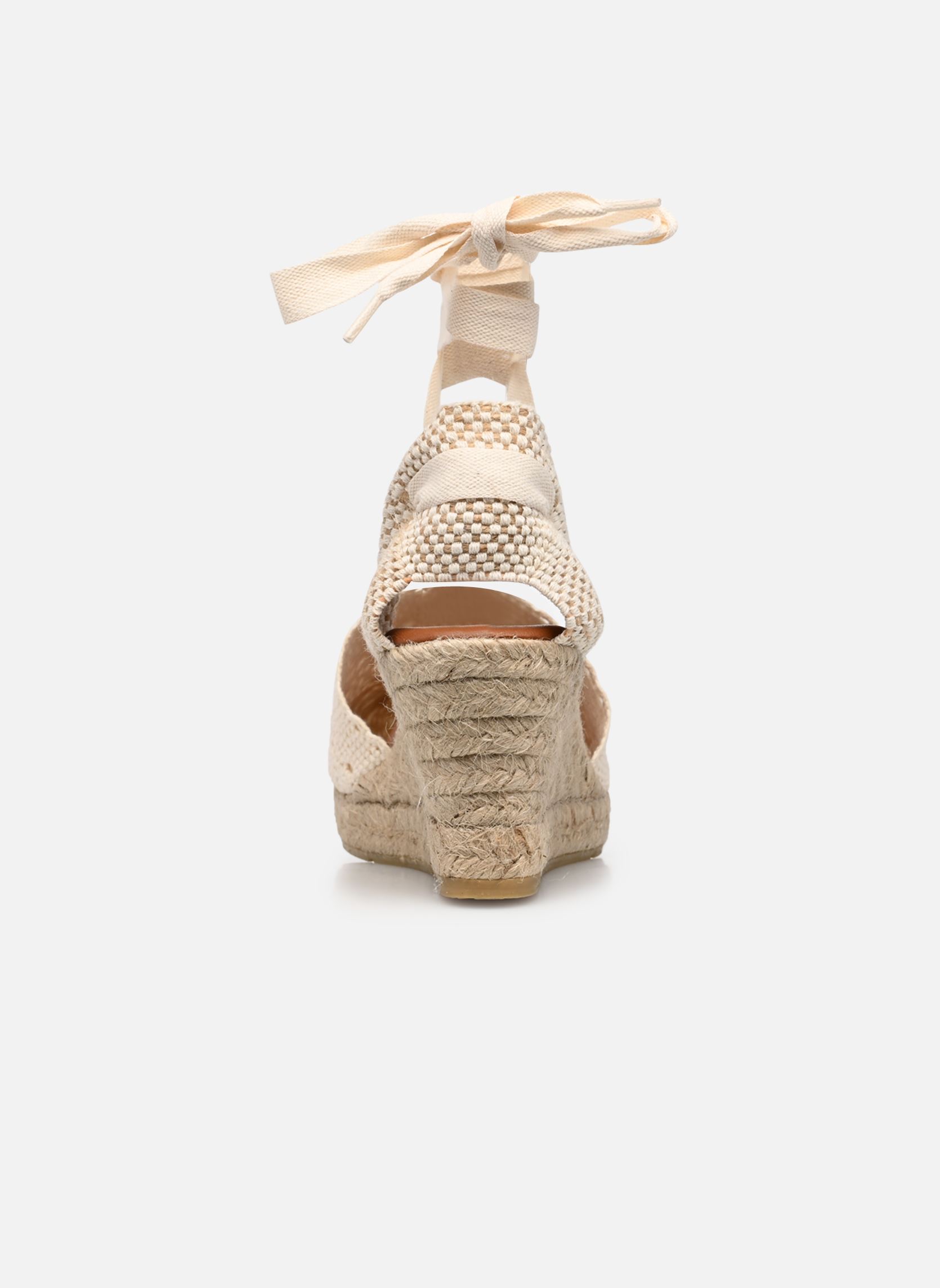 Espadrilles met sleehak en plateau Norway dames wit La maison de l'espadrille Espadrilles met sleehak en plateau Norway dames wit ECRU