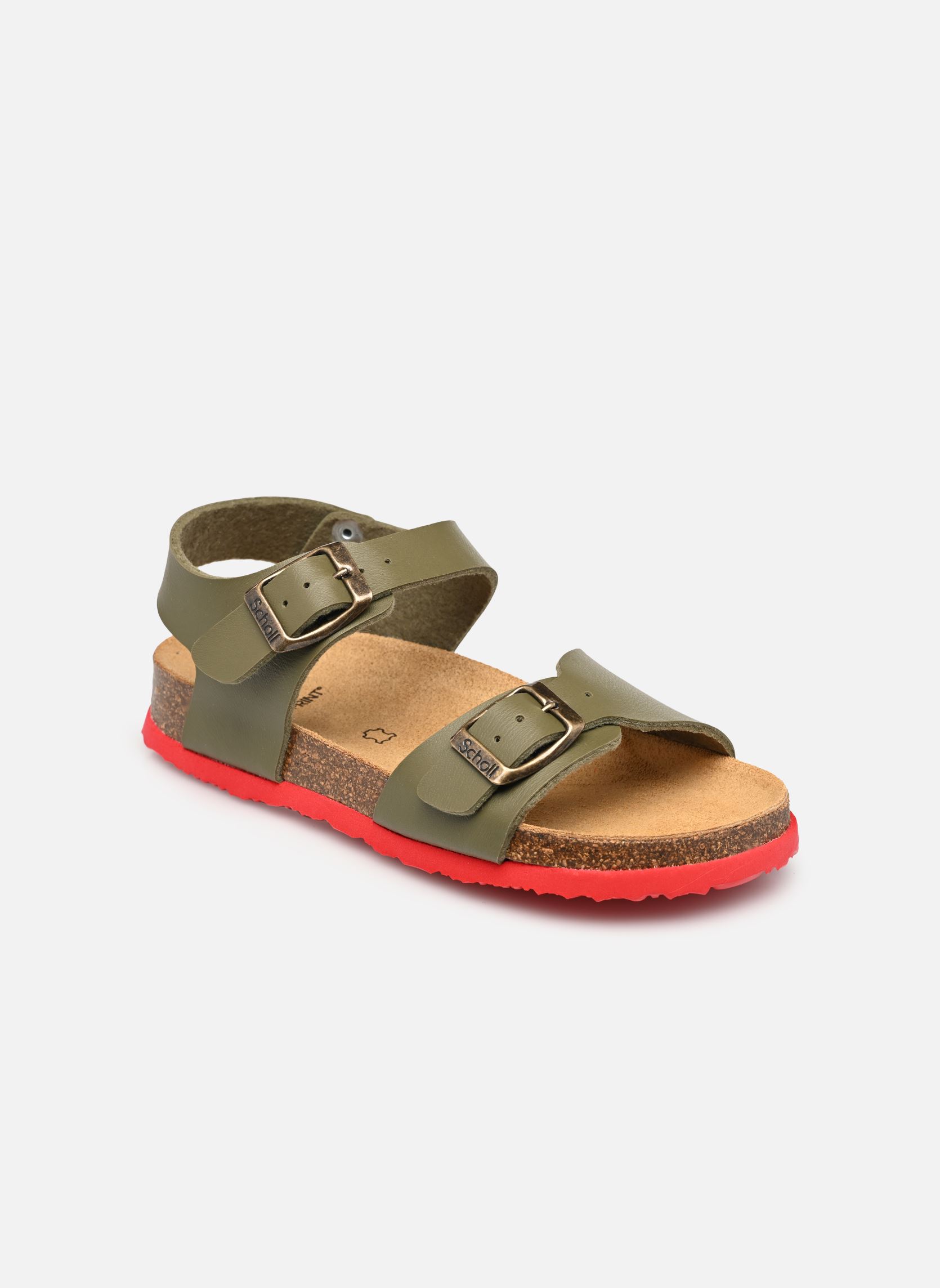Sandales JEAN COLLECTION garçon vert Scholl Sandales JEAN COLLECTION garçon vert KAKI / LS RED