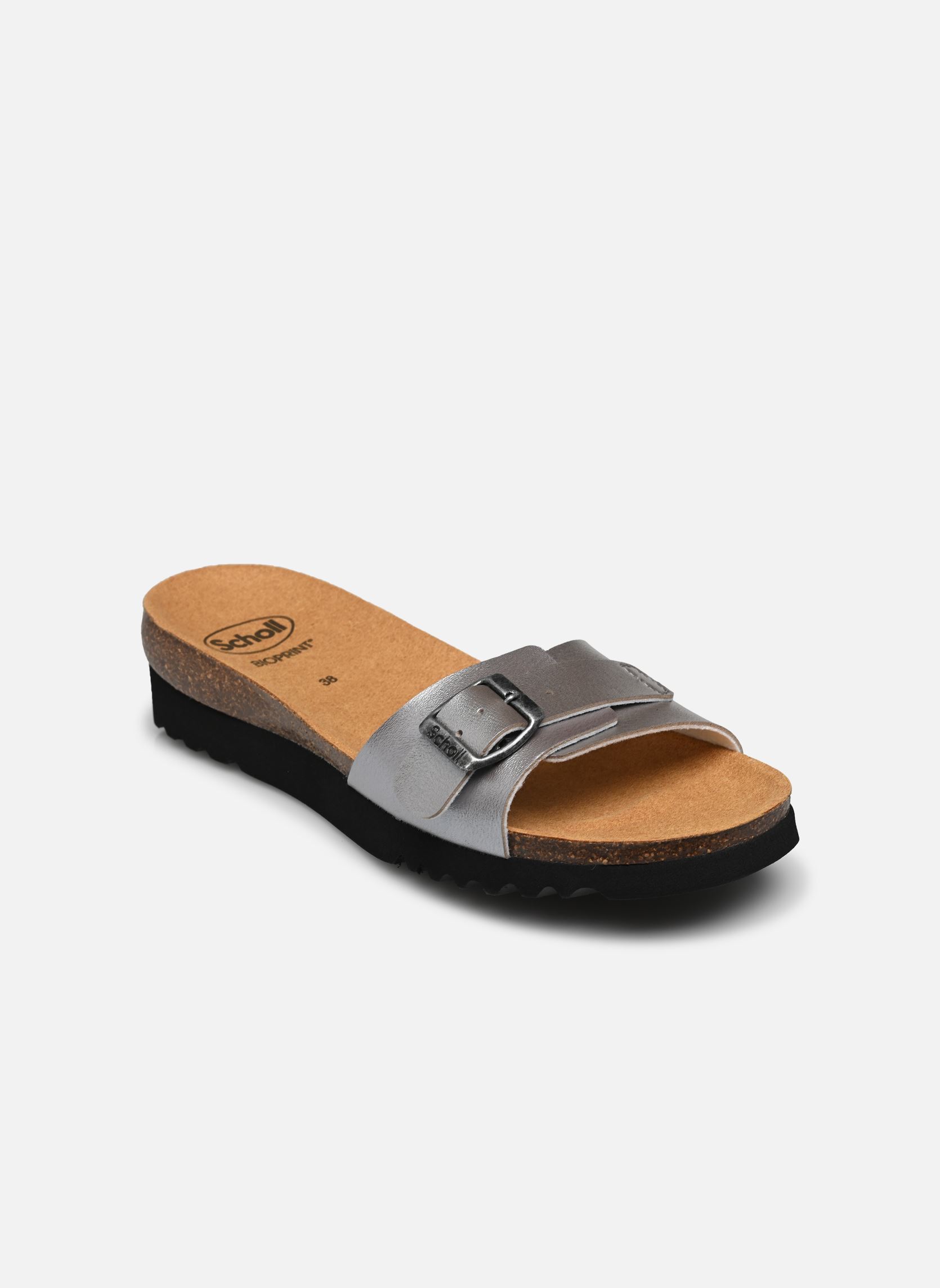Pantoletten GINNI COMFORT damen silber Scholl Pantoletten GINNI COMFORT damen silber Dark Silver