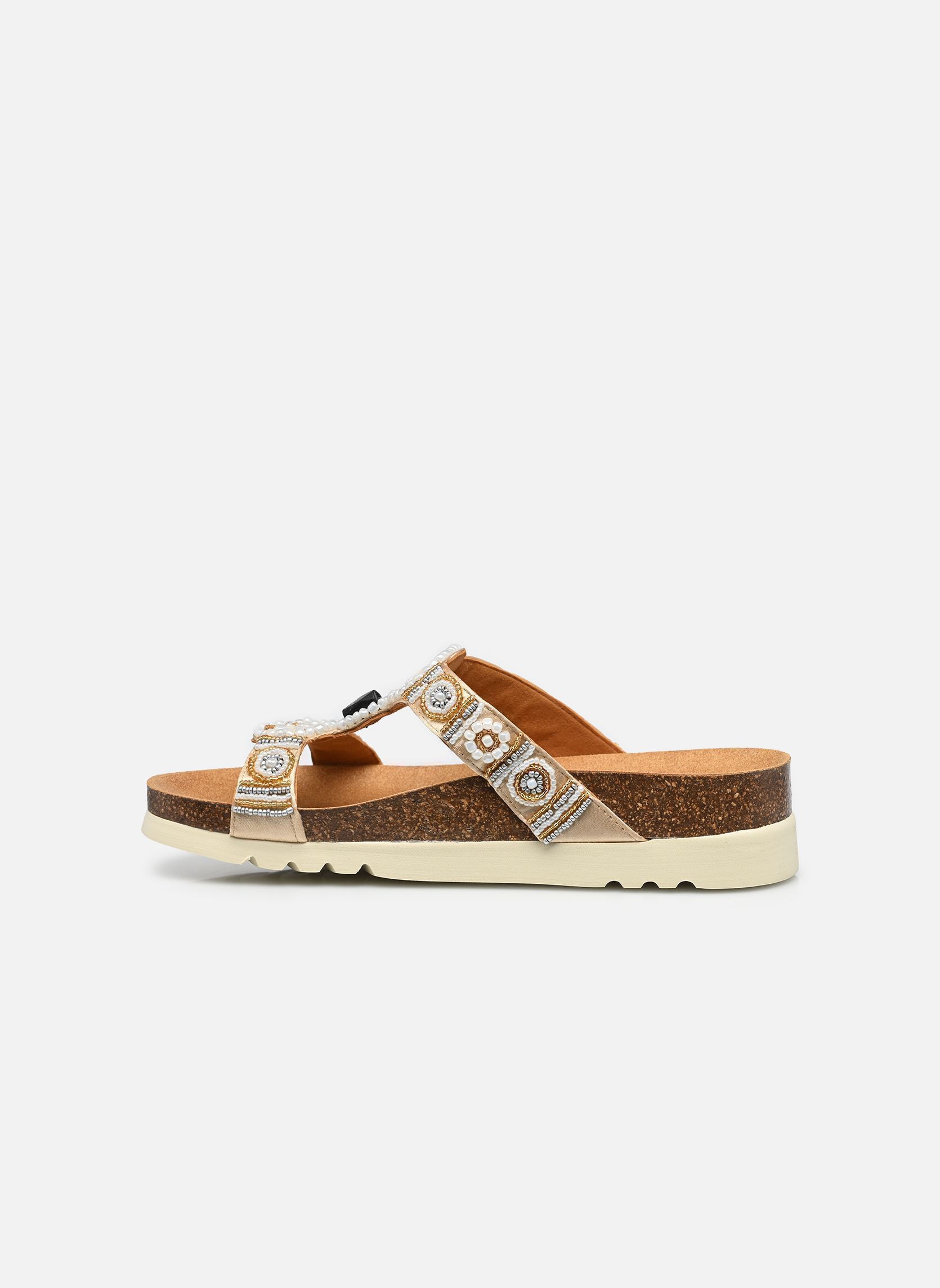 Pantoletten NEW BOGOTA' WEDGE COMFORT damen gold und bronze Scholl Pantoletten NEW BOGOTA' WEDGE COMFORT damen gold und bronze LIGHT GOLD /WHITE
