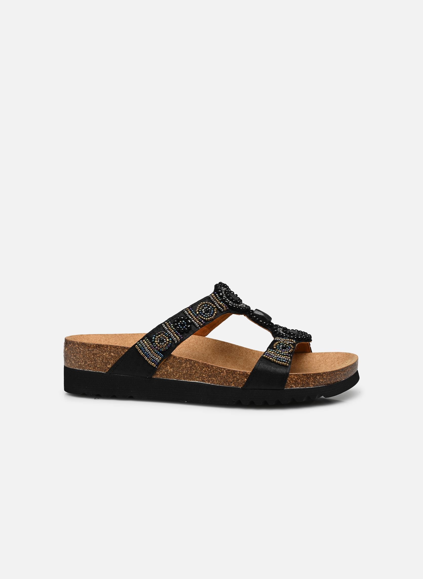 Mules NEW BOGOTA' WEDGE COMFORT femme noir Scholl Mules NEW BOGOTA' WEDGE COMFORT femme noir BLACK/GOLD