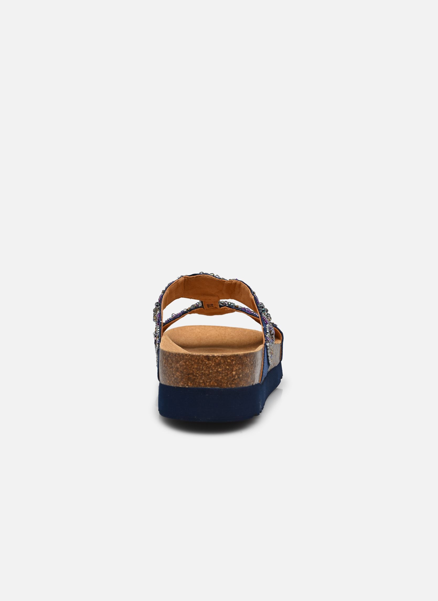 Mules NEW BOGOTA' WEDGE COMFORT femme bleu Scholl Mules NEW BOGOTA' WEDGE COMFORT femme bleu NAVY BLUE/MULTI