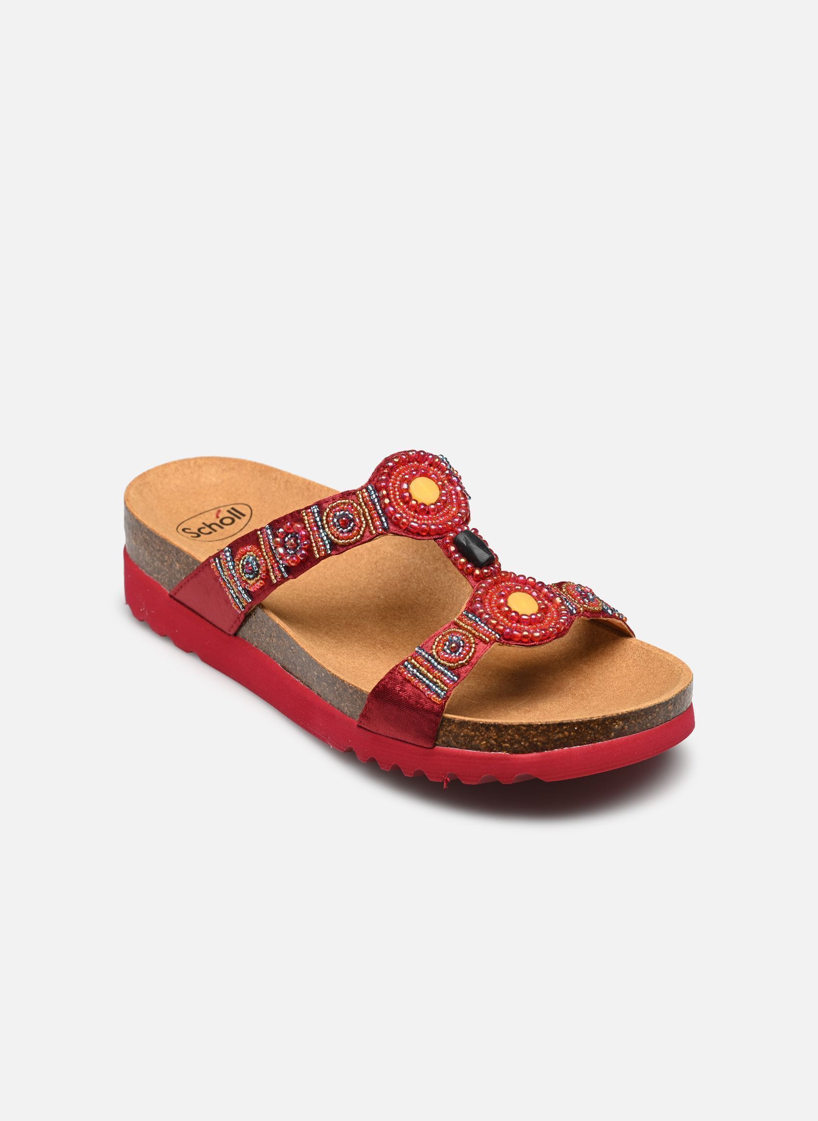 Mules NEW BOGOTA' WEDGE COMFORT femme bordeaux Scholl Mules NEW BOGOTA' WEDGE COMFORT femme bordeaux DARK RED/MULTI