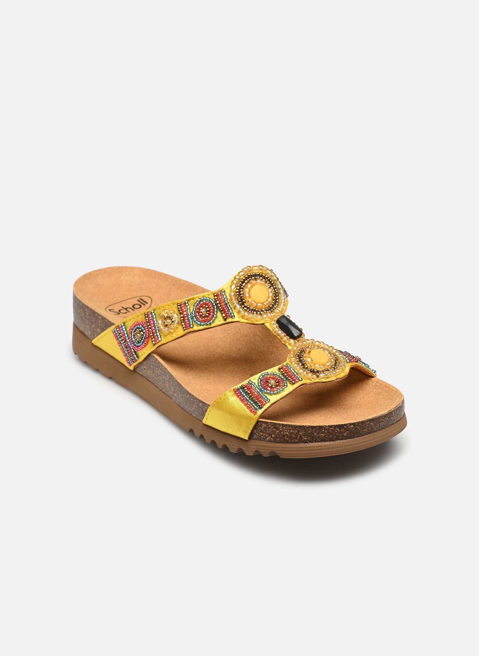 Pantoletten NEW BOGOTA' WEDGE COMFORT damen gelb Scholl Pantoletten NEW BOGOTA' WEDGE COMFORT damen gelb YELLOW