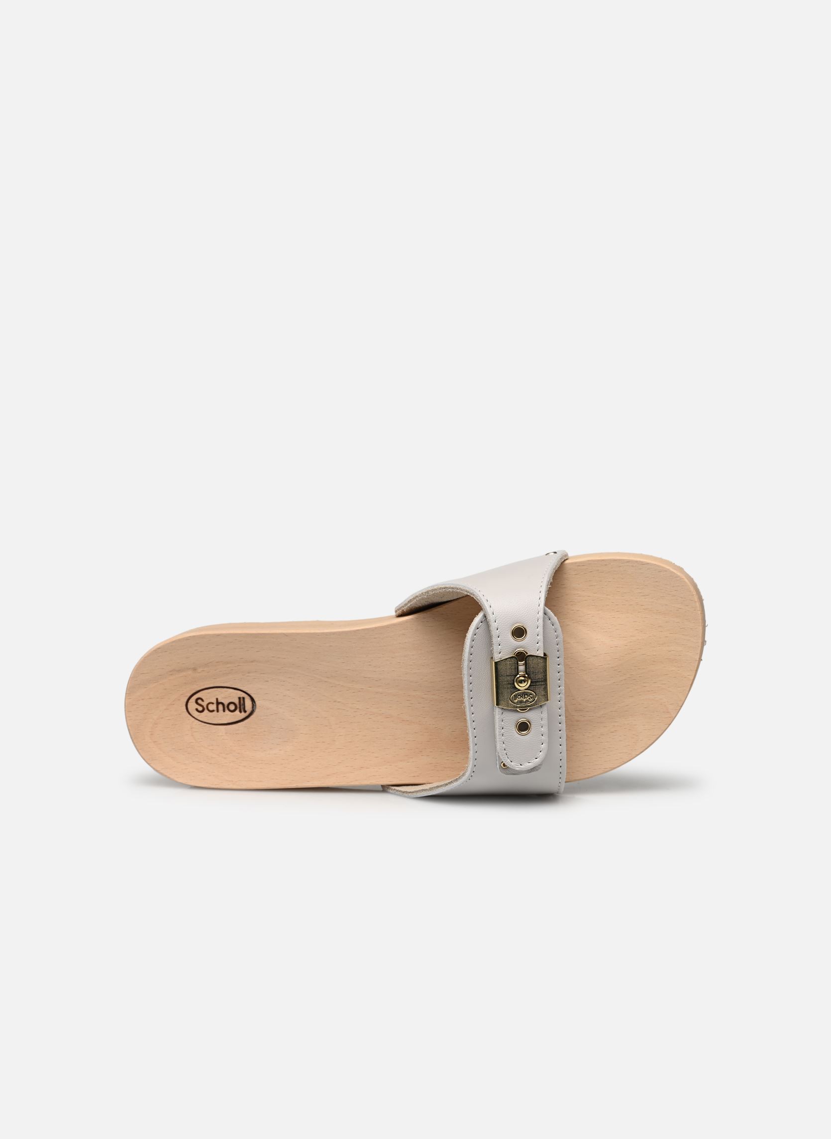 Mules PESCURA FLAT ICONIC femme blanc Scholl Mules PESCURA FLAT ICONIC femme blanc White