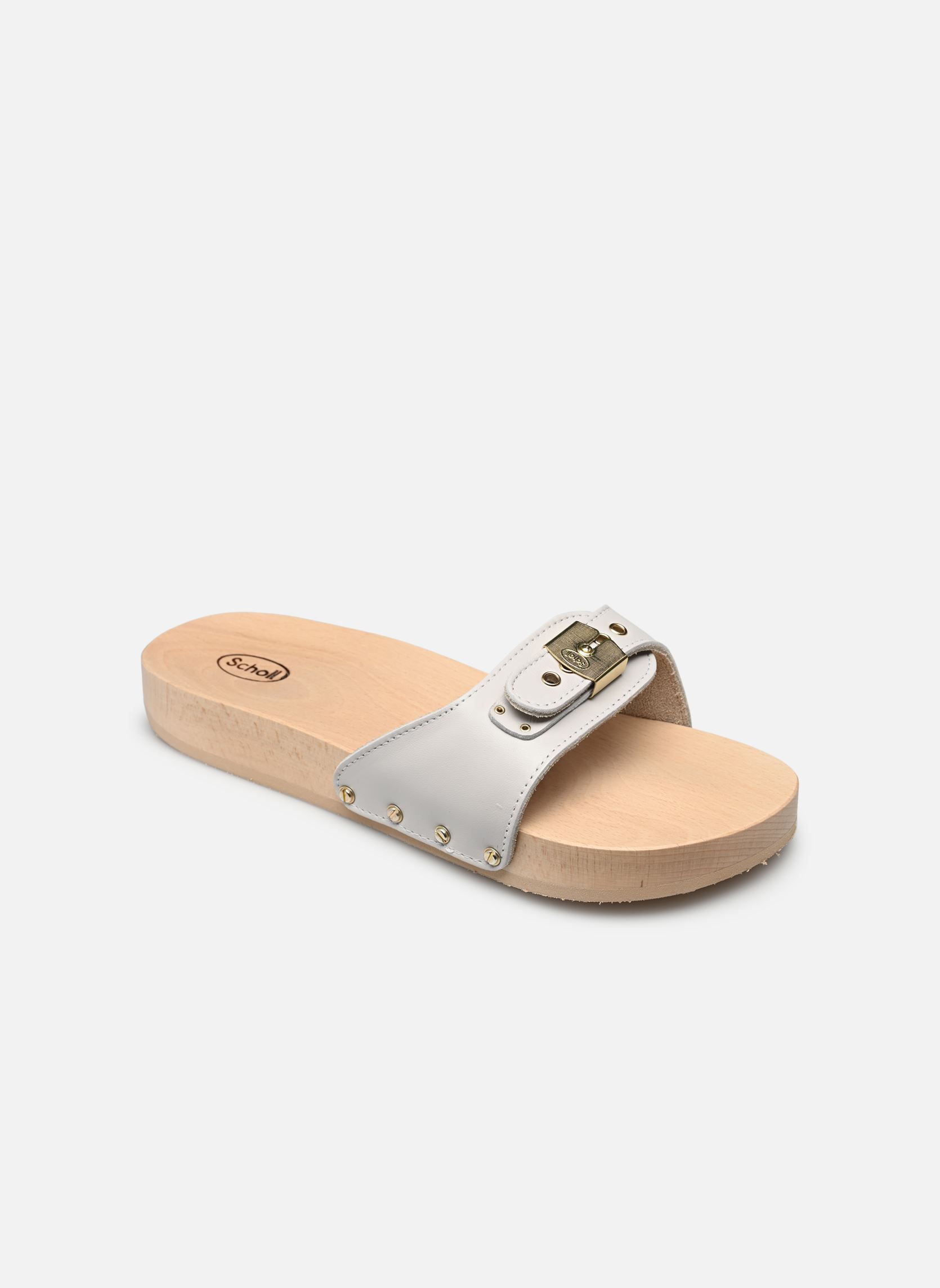 Mules PESCURA FLAT ICONIC femme blanc Scholl Mules PESCURA FLAT ICONIC femme blanc White