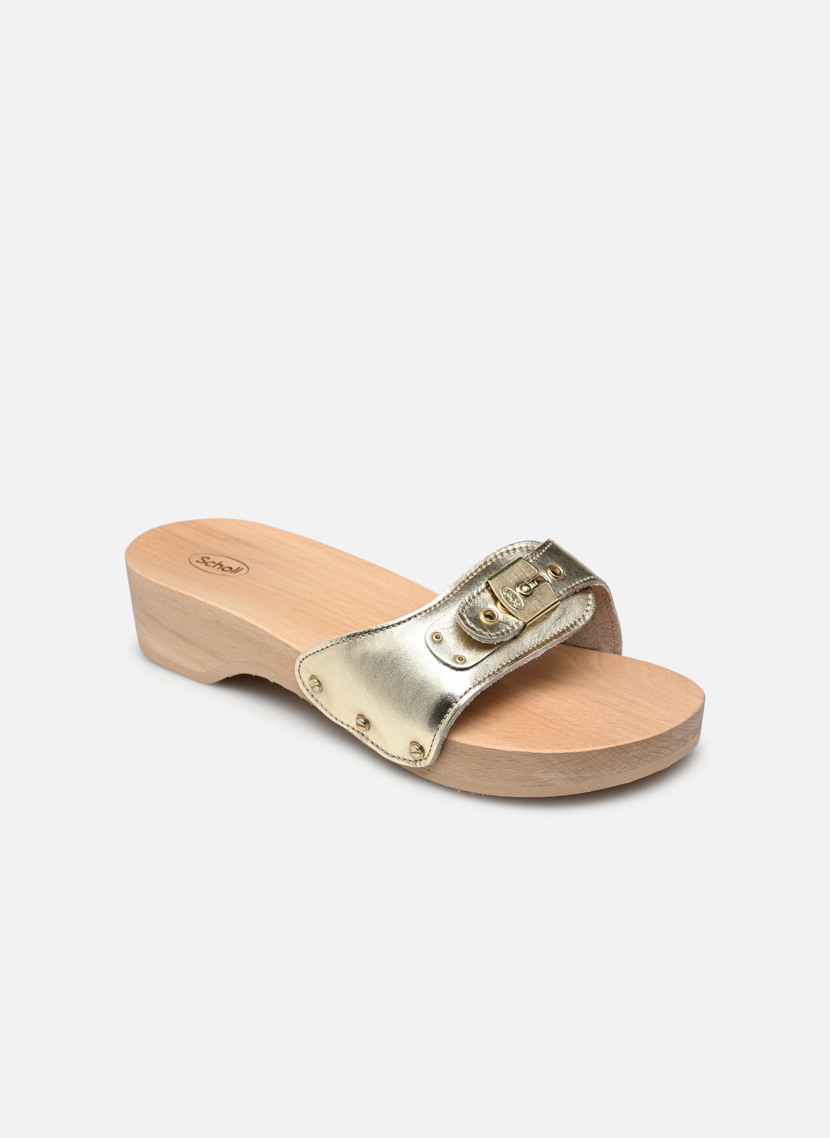 Pantoletten PESCURA HEEL ICONIC damen weiß Scholl Pantoletten PESCURA HEEL ICONIC damen weiß Platinum