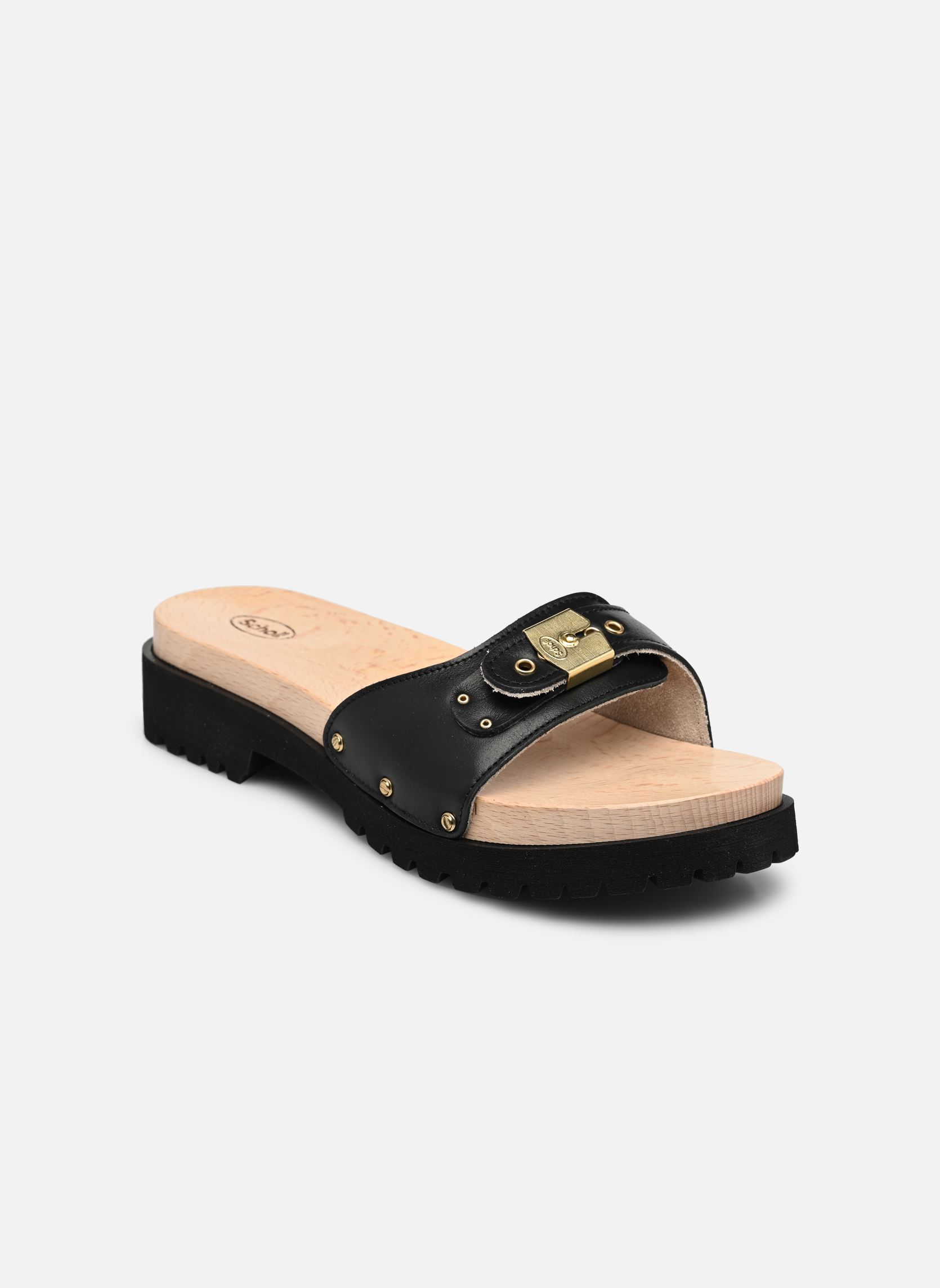 Pantoletten PESCURA CARROARMATO ICONIC damen schwarz Scholl Pantoletten PESCURA CARROARMATO ICONIC damen schwarz Black