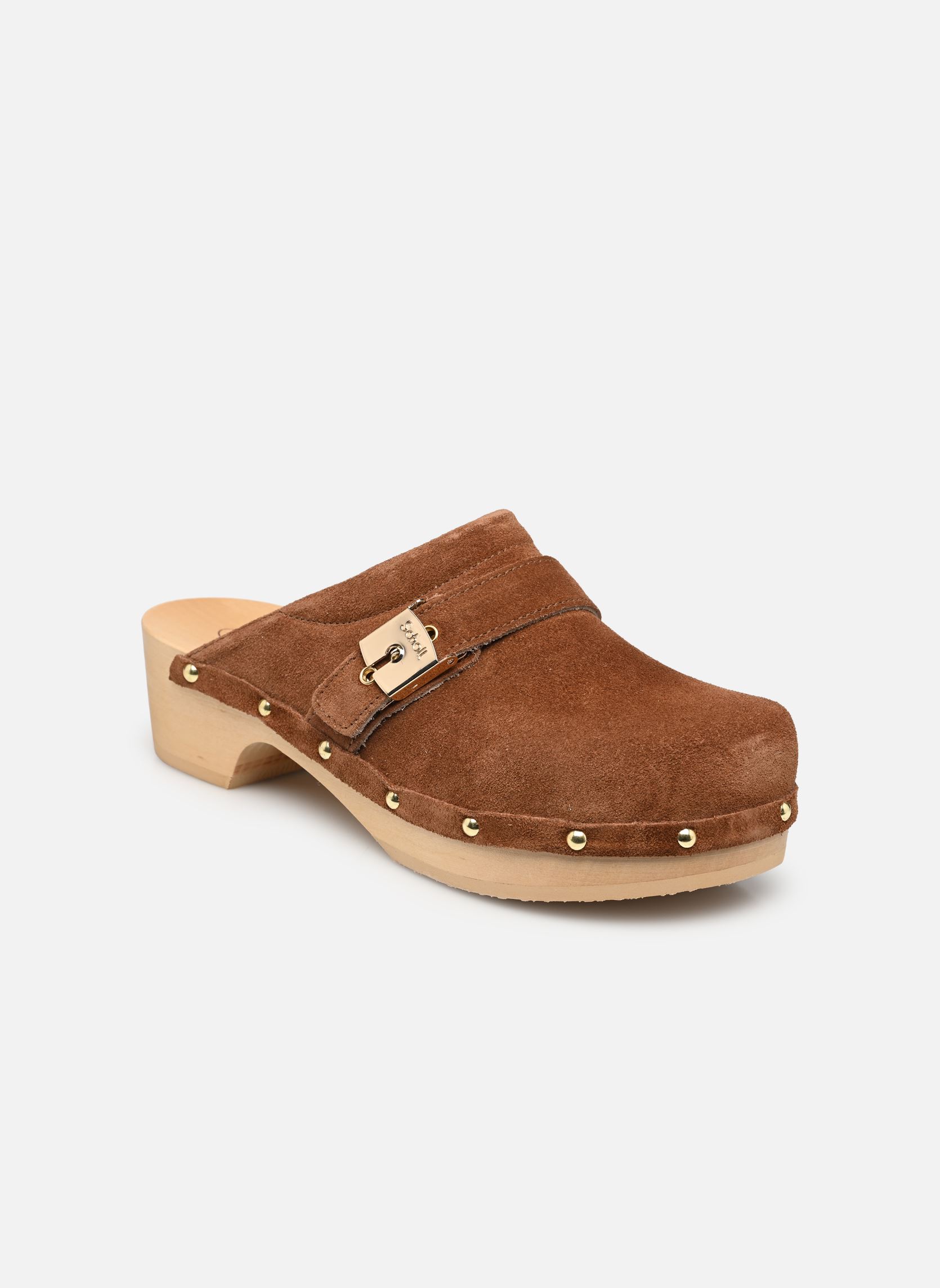 Mules PESCURA CLOG 50 ICONIC femme marron Scholl Mules PESCURA CLOG 50 ICONIC femme marron COGNAC SUEDE