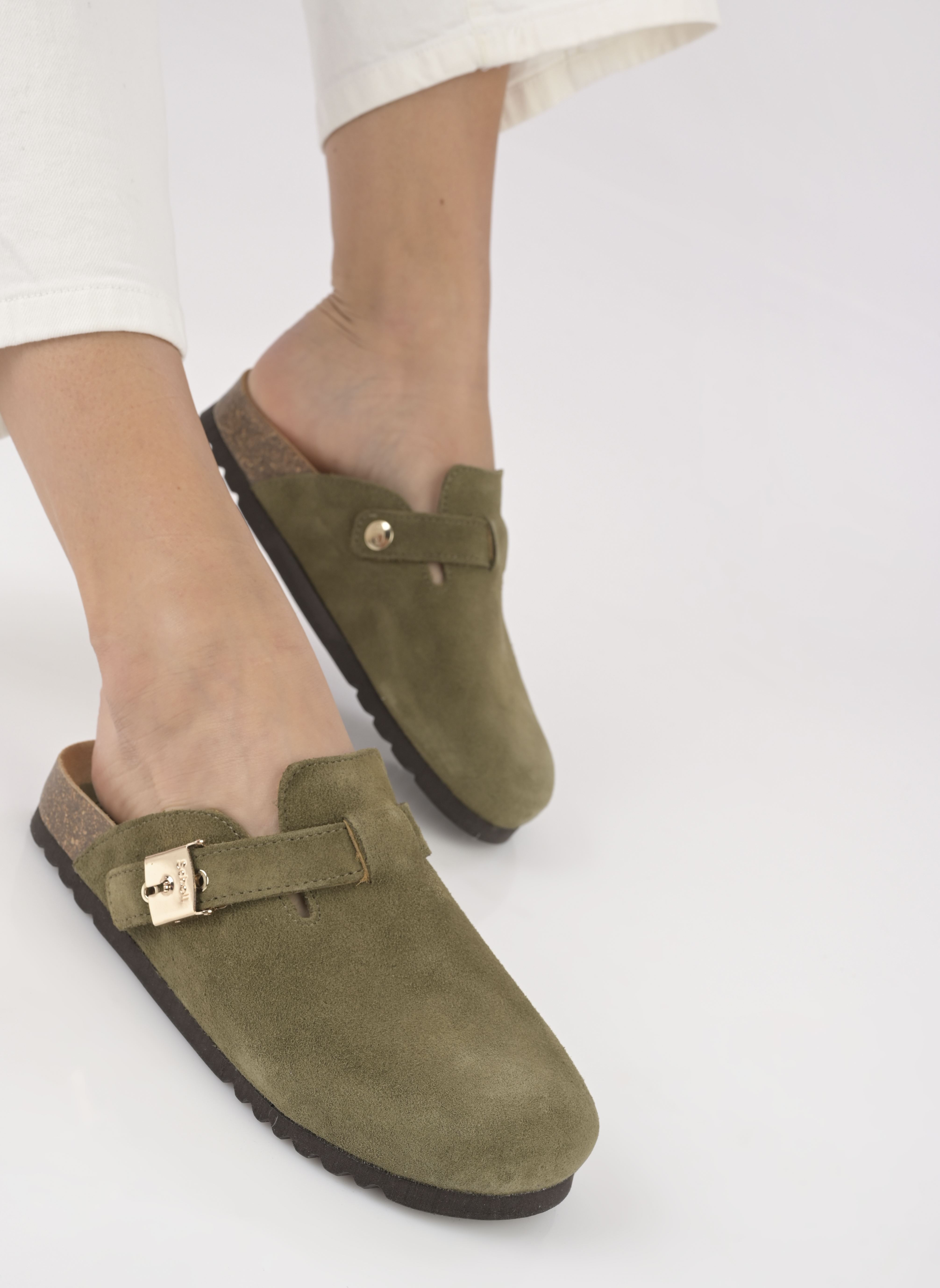 Pantoletten LENA ICONIC damen grün Scholl Pantoletten LENA ICONIC damen grün Kaki