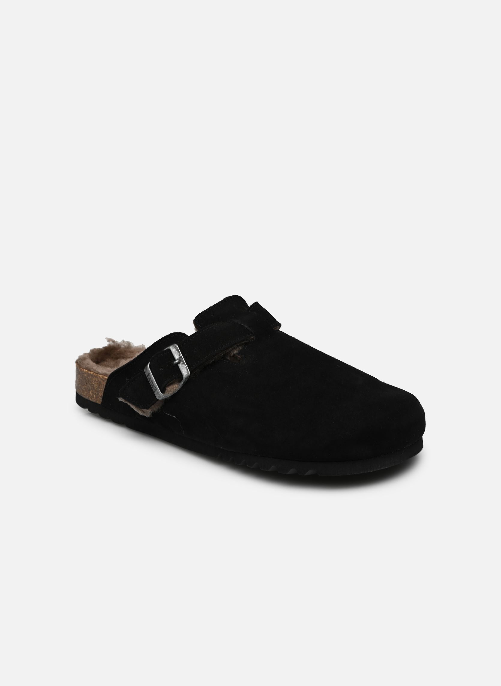 Pantofole Olivier Collection uomo nero Scholl Pantofole Olivier Collection uomo nero Black Suede / Sheepskin