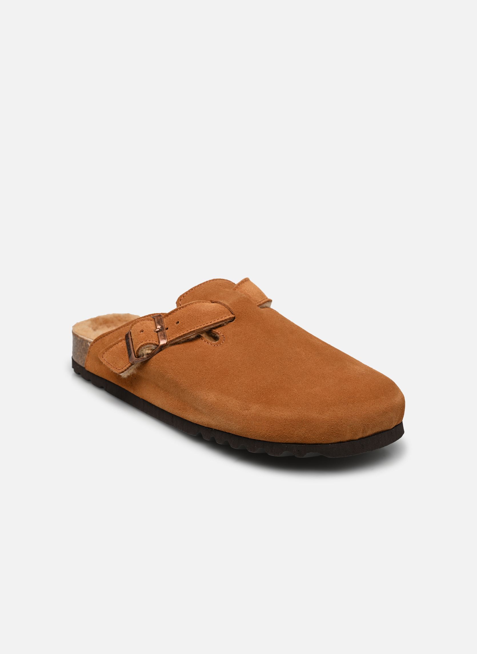 Pantofole Olivier Collection uomo marrone Scholl Pantofole Olivier Collection uomo marrone Brown Suede / Sheepskin