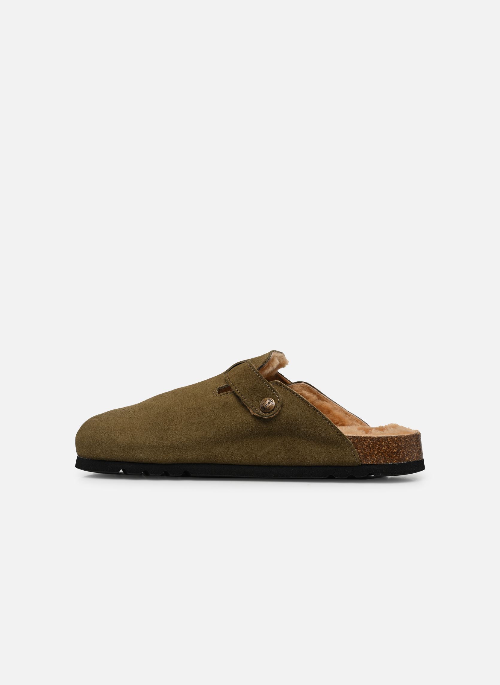 Mules Olivier Collection homme vert Scholl Mules Olivier Collection homme vert Kaki Suede / Sheepskin