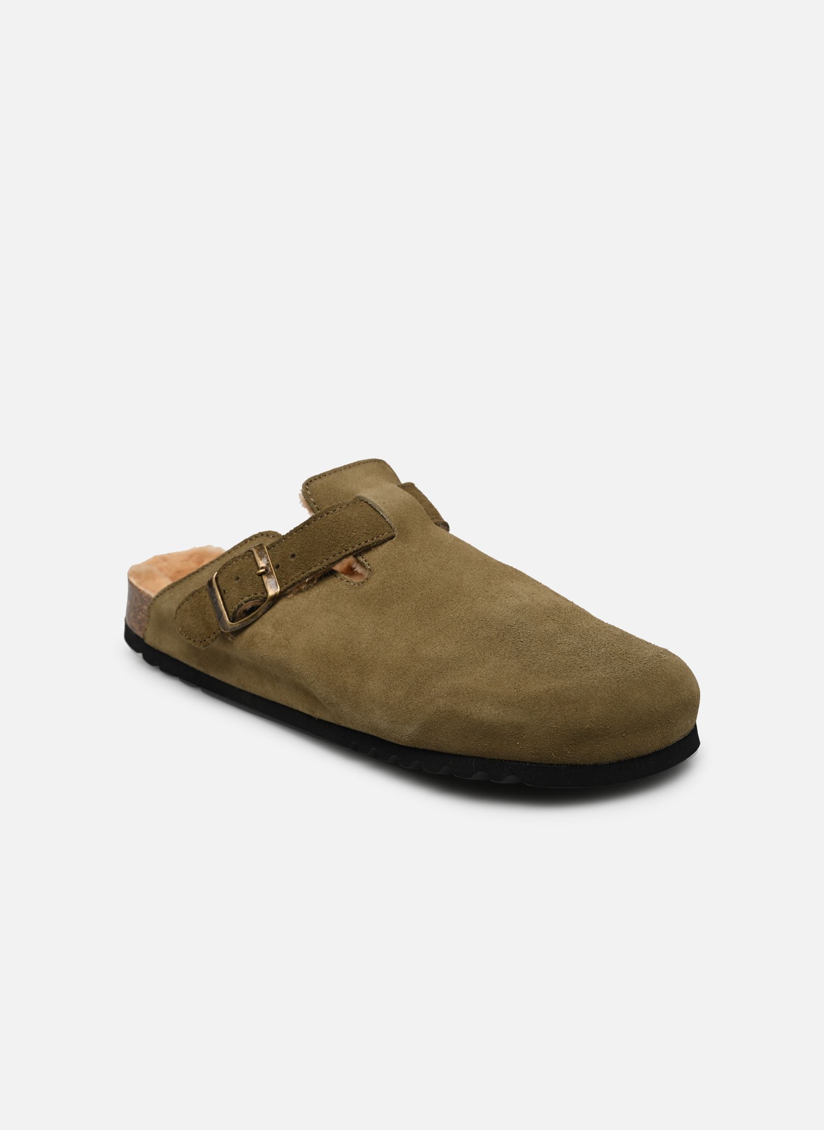 Mules Olivier Collection homme vert Scholl Mules Olivier Collection homme vert Kaki Suede / Sheepskin
