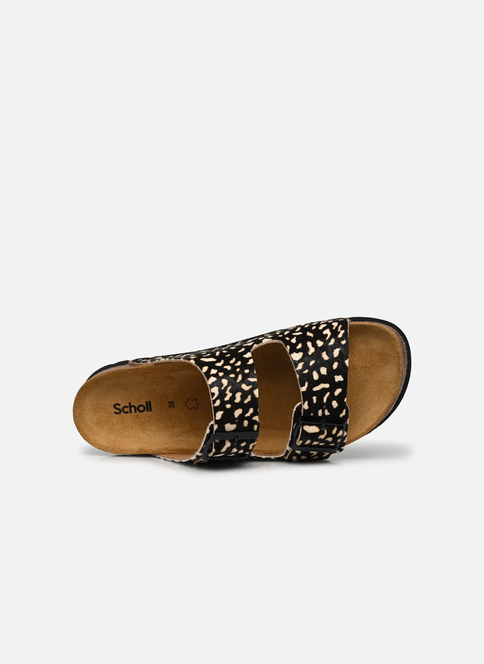 Pantoletten JOSEPHINE COLLECTION damen schwarz Scholl Pantoletten JOSEPHINE COLLECTION damen schwarz BLACK / WHITE PRINTED PONY LEA