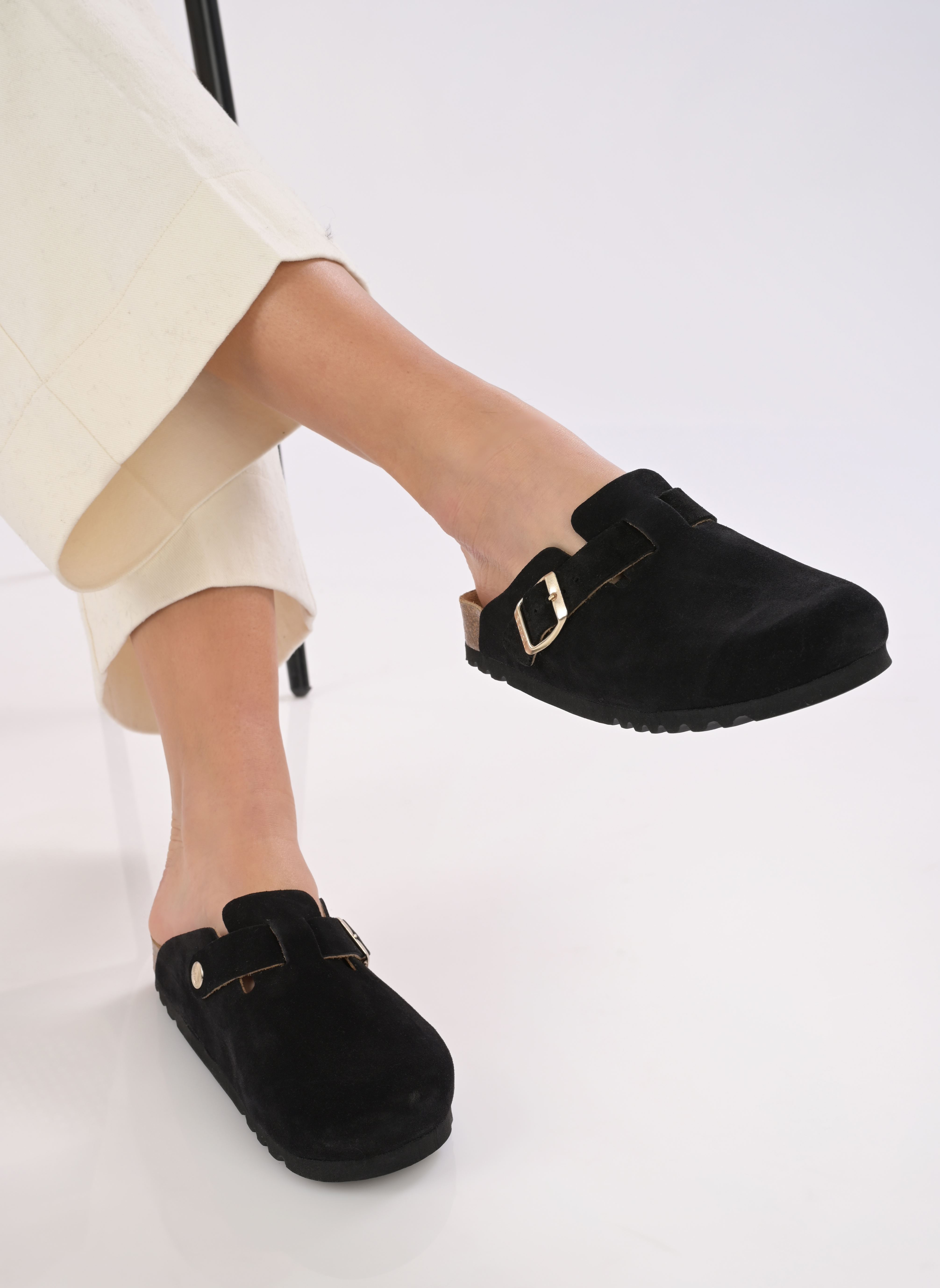 Mules FAE COLLECTION femme noir Scholl Mules FAE COLLECTION femme noir BLACK SUEDE