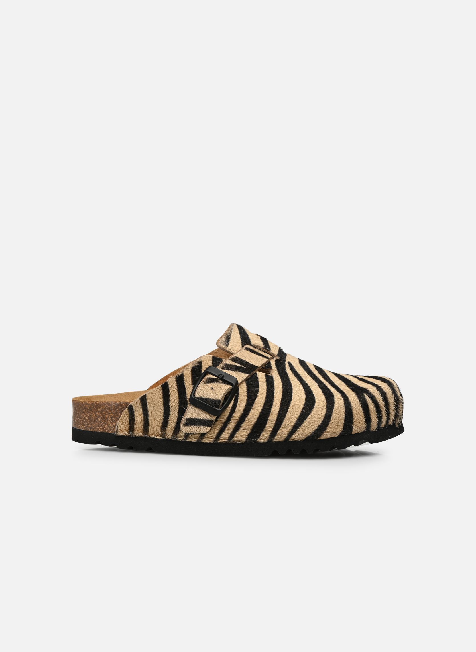 Pantoletten FAE COLLECTION damen schwarz Scholl Pantoletten FAE COLLECTION damen schwarz ZEBRA BEIGE/BLACK