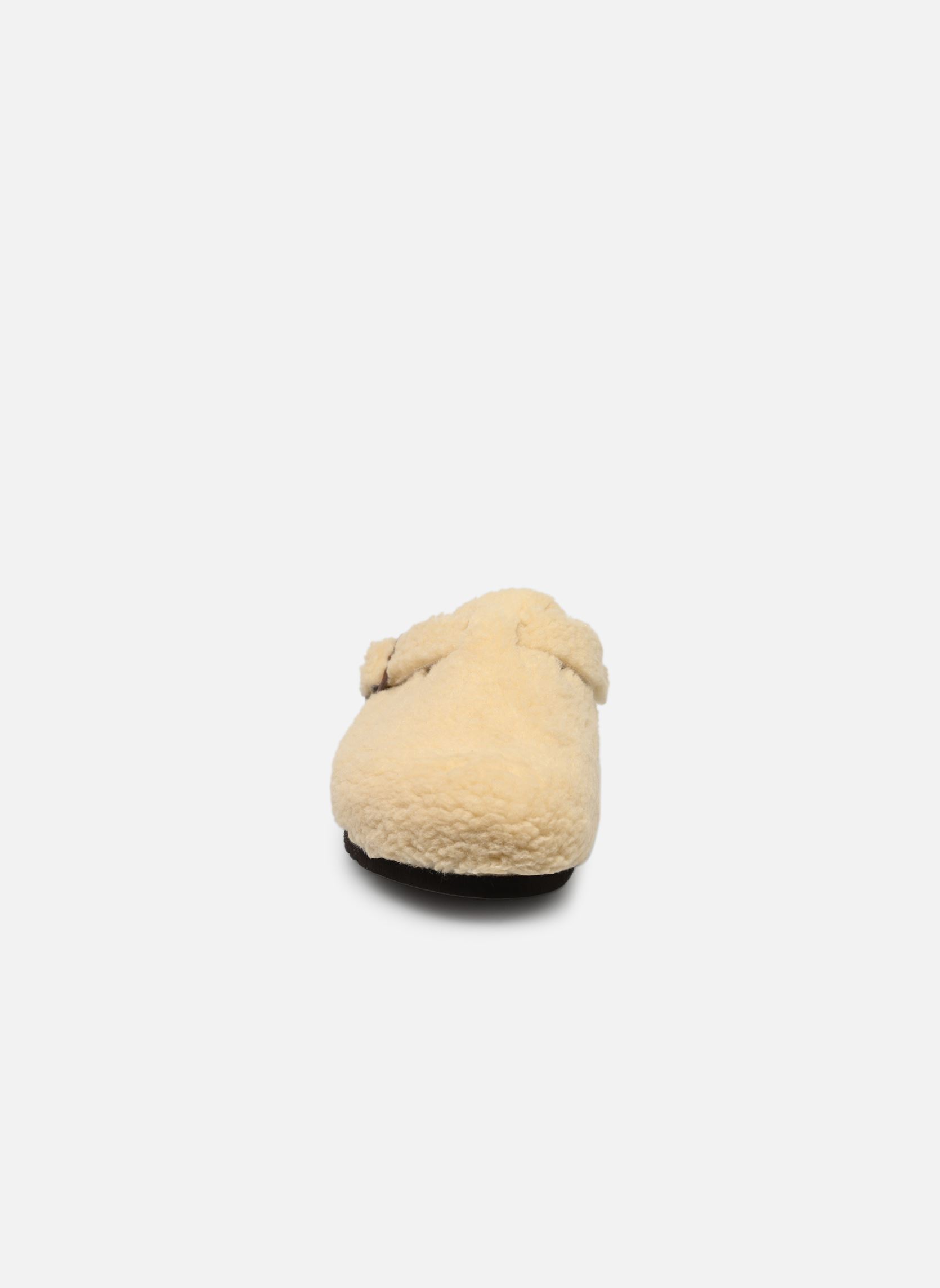 Pantoletten FAE COLLECTION damen weiß Scholl Pantoletten FAE COLLECTION damen weiß BEIGE FUR