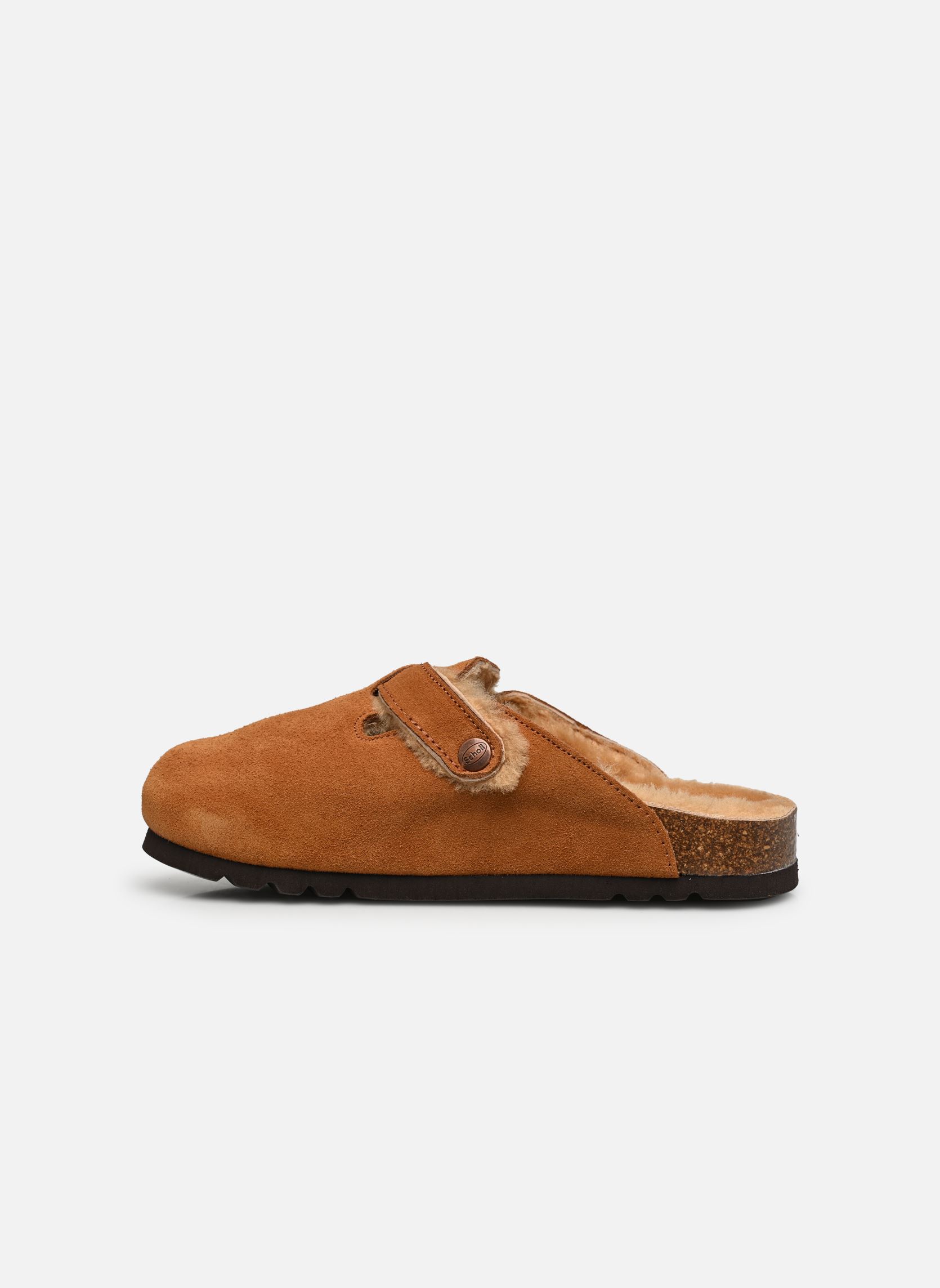 Mules FAE COLLECTION femme marron Scholl Mules FAE COLLECTION femme marron BROWN SUEDE / SHEEPSKIN