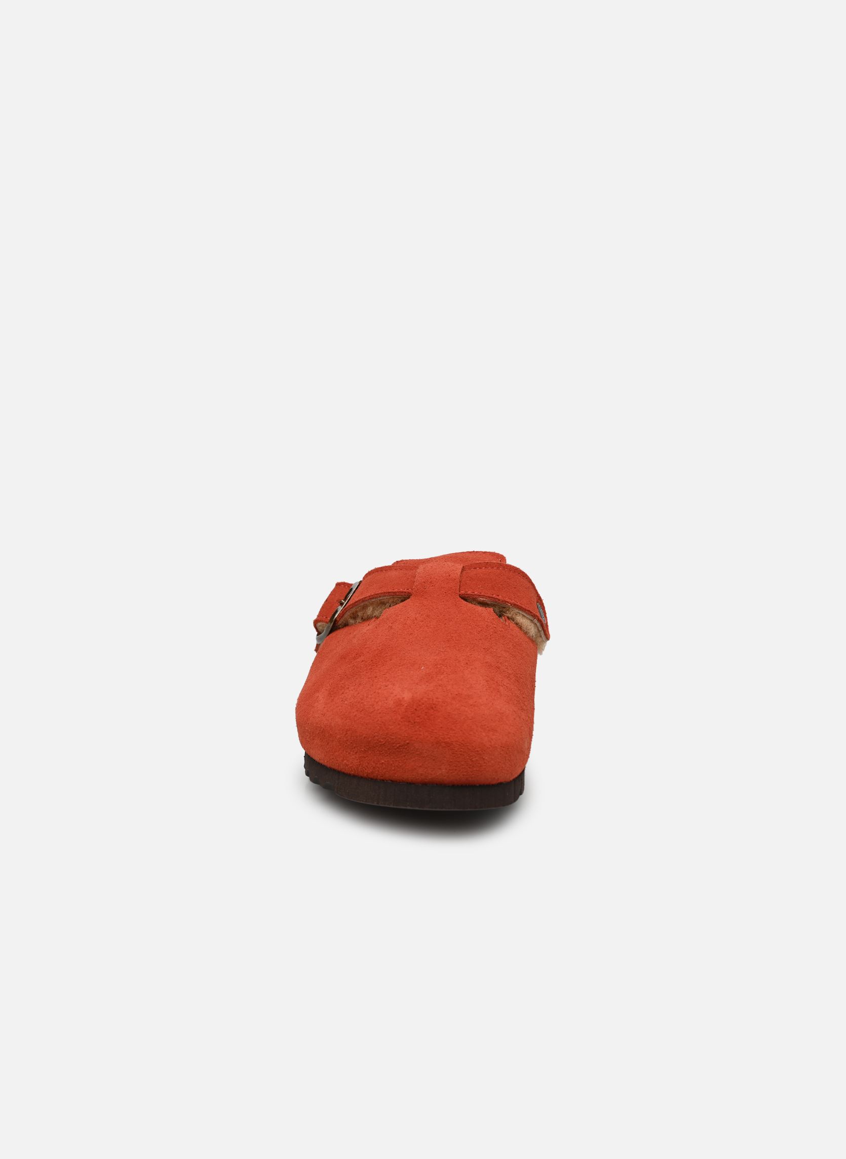 Pantoletten FAE COLLECTION damen orange Scholl Pantoletten FAE COLLECTION damen orange RUST SUEDE / SHEEPSKIN