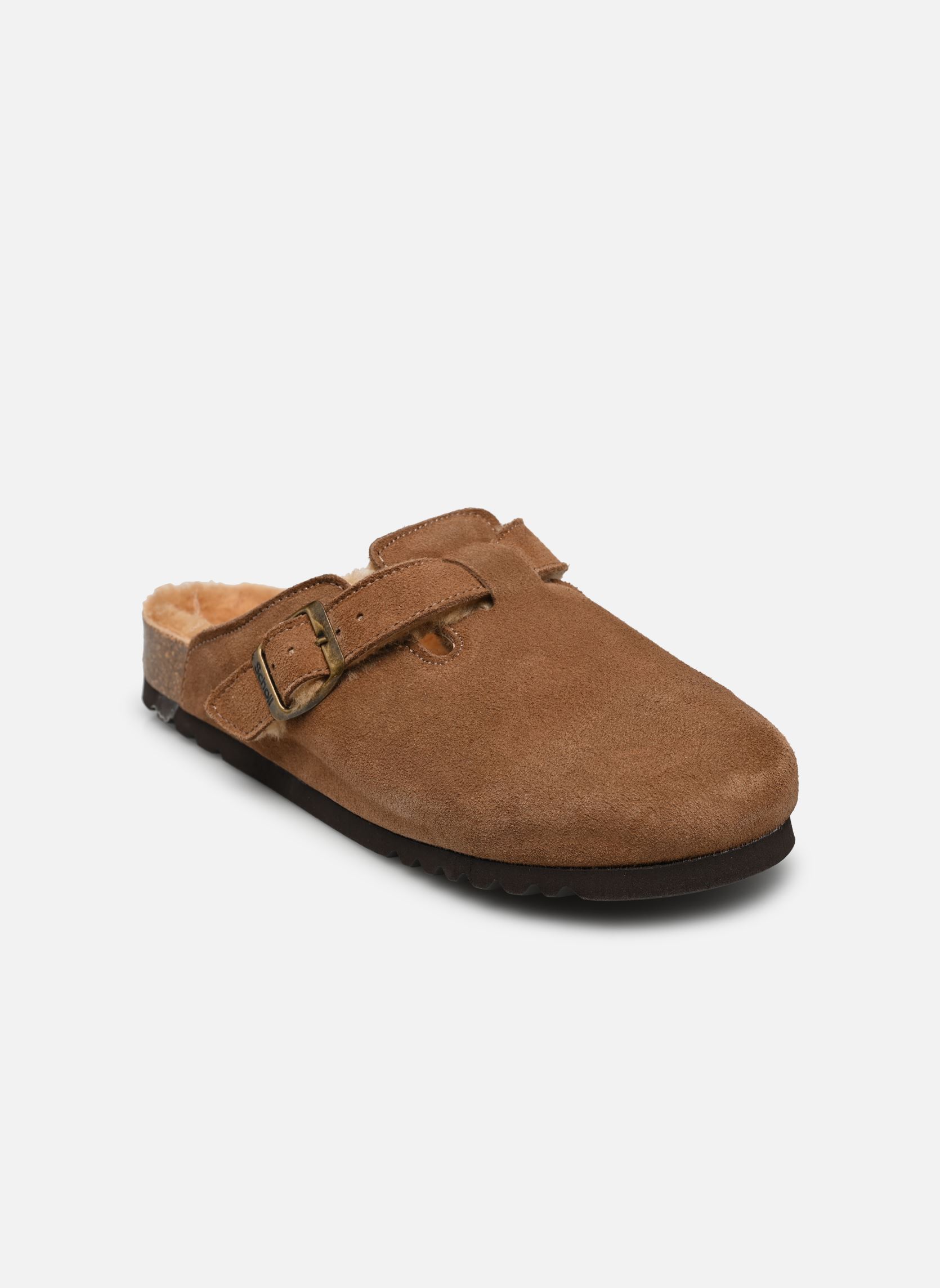Pantoletten FAE COLLECTION damen braun Scholl Pantoletten FAE COLLECTION damen braun TAUPE SUEDE / SHEEPSKIN