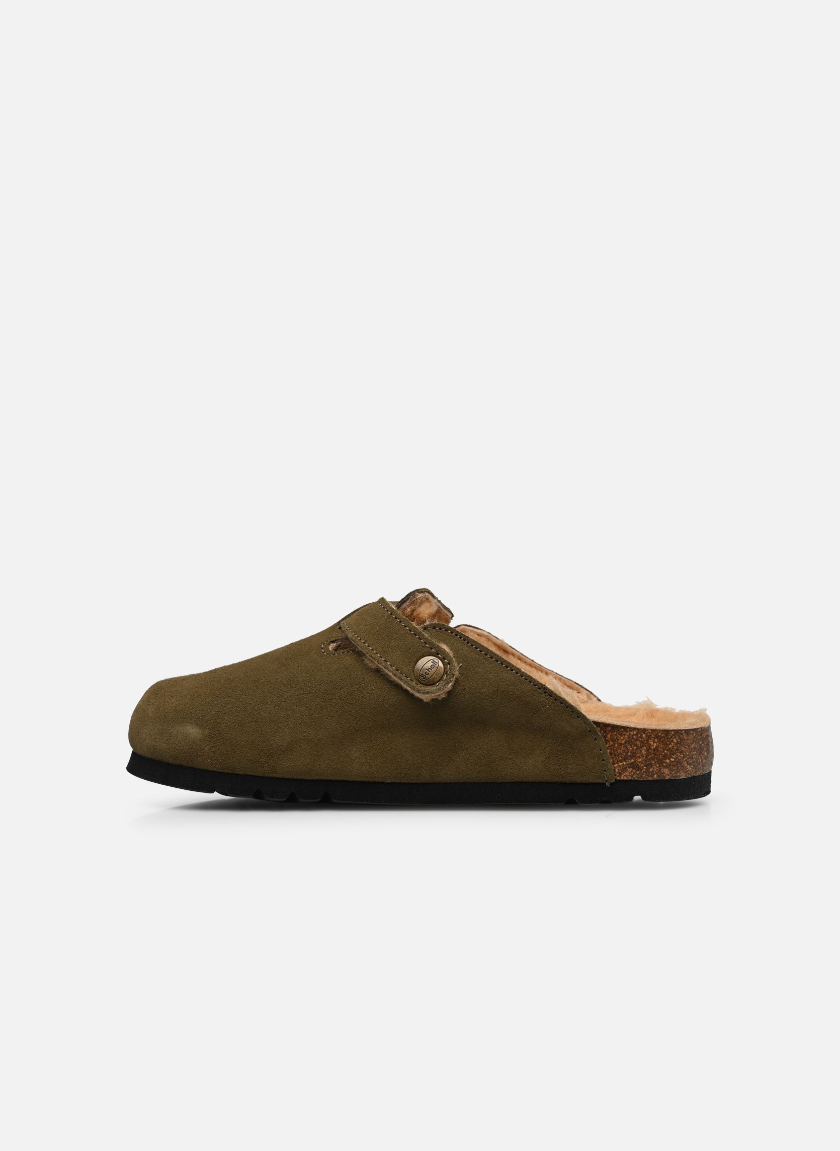 Mules FAE COLLECTION mujer verde Scholl Mules FAE COLLECTION mujer verde KAKI SUEDE / SHEEPSKIN