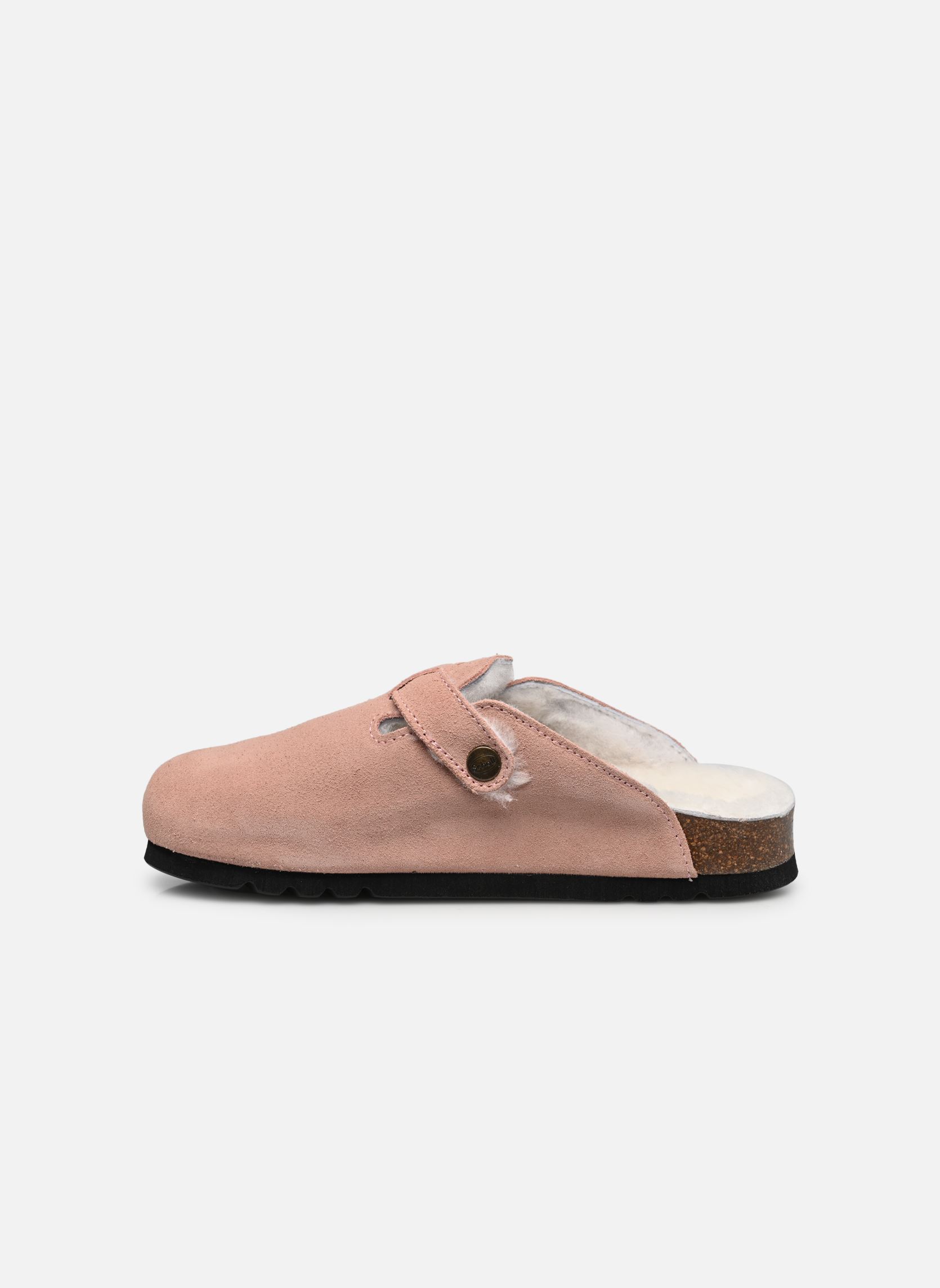 Mules FAE COLLECTION femme rose Scholl Mules FAE COLLECTION femme rose DUSTY PINK SUEDE / SHEEPSKIN