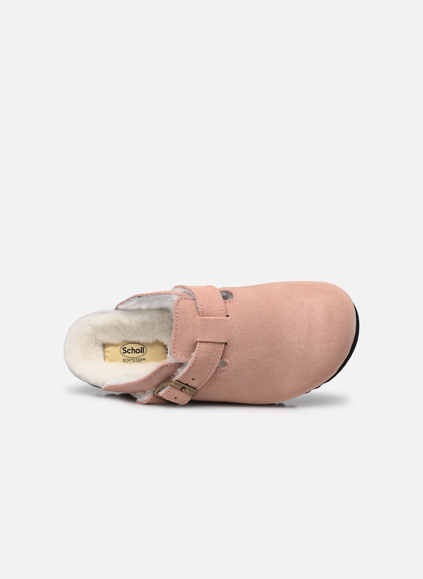 Mules FAE COLLECTION femme rose Scholl Mules FAE COLLECTION femme rose DUSTY PINK SUEDE / SHEEPSKIN