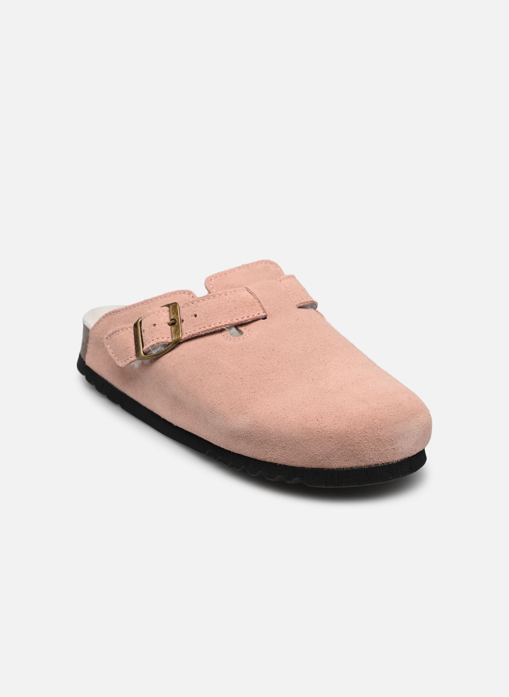 Mules FAE COLLECTION femme rose Scholl Mules FAE COLLECTION femme rose DUSTY PINK SUEDE / SHEEPSKIN