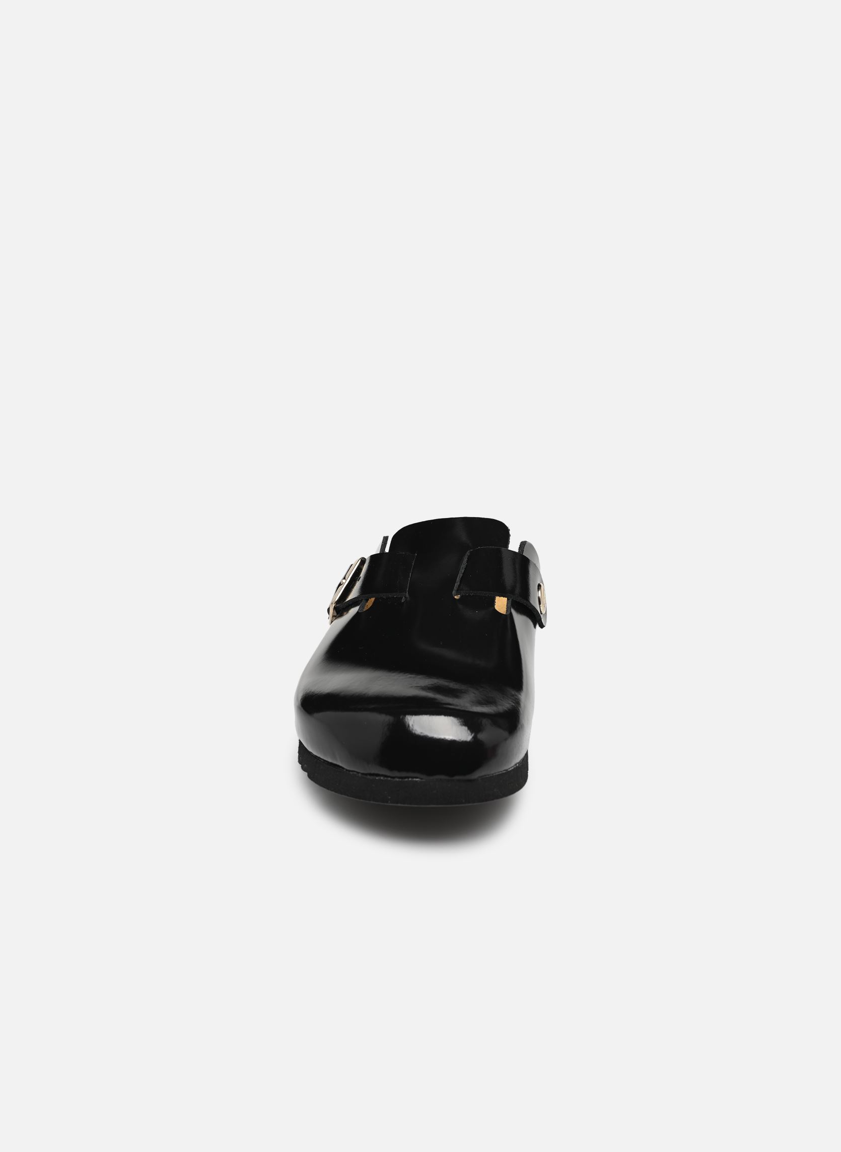 Pantoletten FAE COLLECTION damen schwarz Scholl Pantoletten FAE COLLECTION damen schwarz BLACK PATENT LEATHER