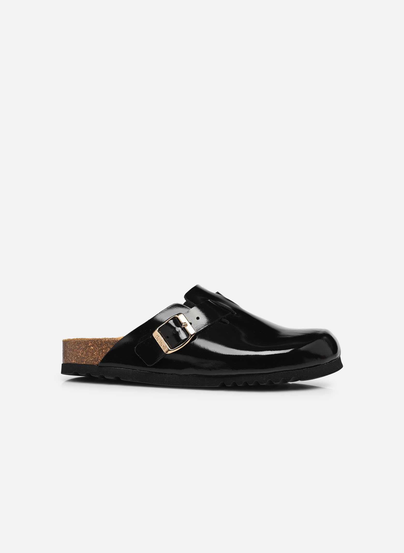 Pantoletten FAE COLLECTION damen schwarz Scholl Pantoletten FAE COLLECTION damen schwarz BLACK PATENT LEATHER