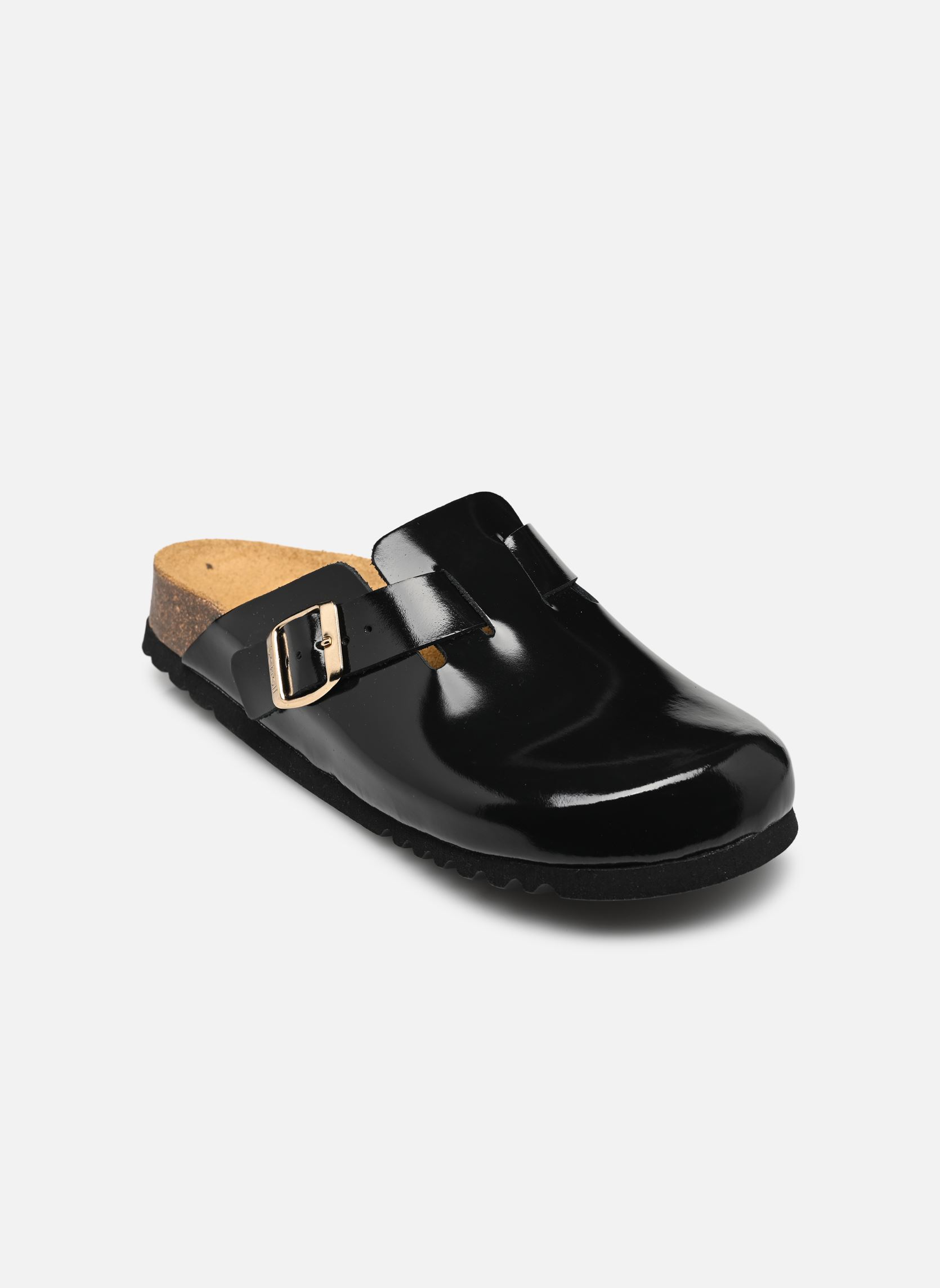 Pantoletten FAE COLLECTION damen schwarz Scholl Pantoletten FAE COLLECTION damen schwarz BLACK PATENT LEATHER