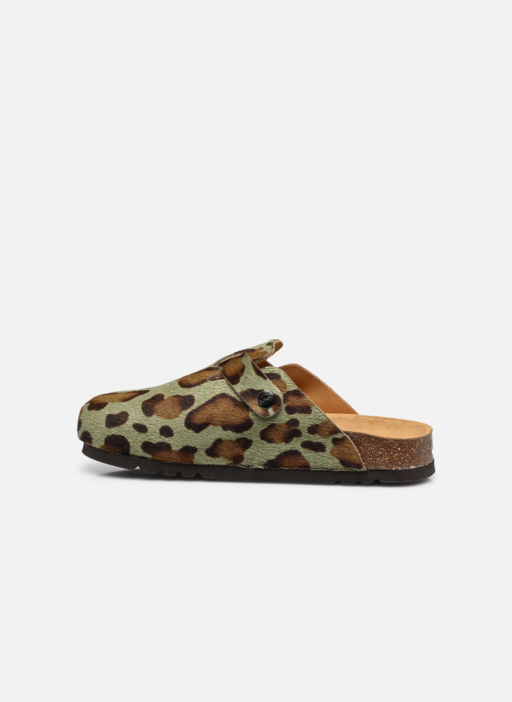 Mules FAE COLLECTION femme multicolore Scholl Mules FAE COLLECTION femme multicolore LEOPARD / OLIVE