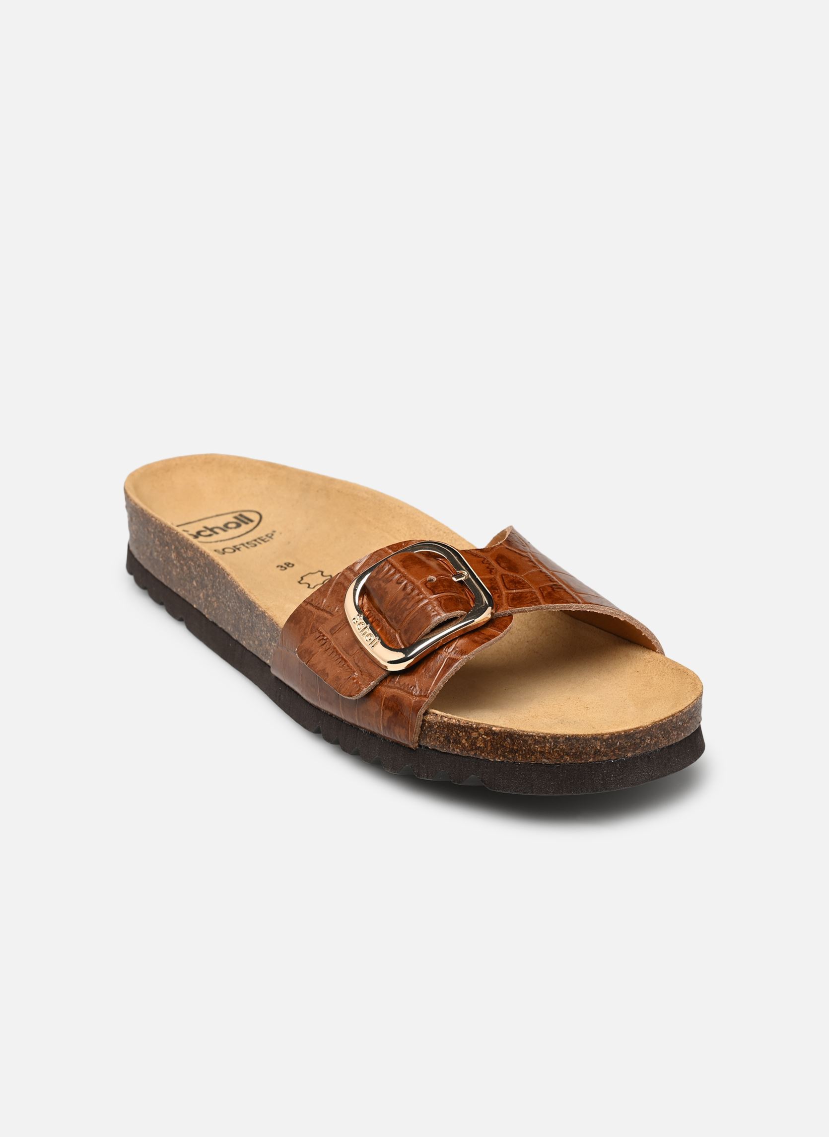 Sandales KATHLEEN COLLECTION femme marron Scholl Sandales KATHLEEN COLLECTION femme marron COGNAC CROCO