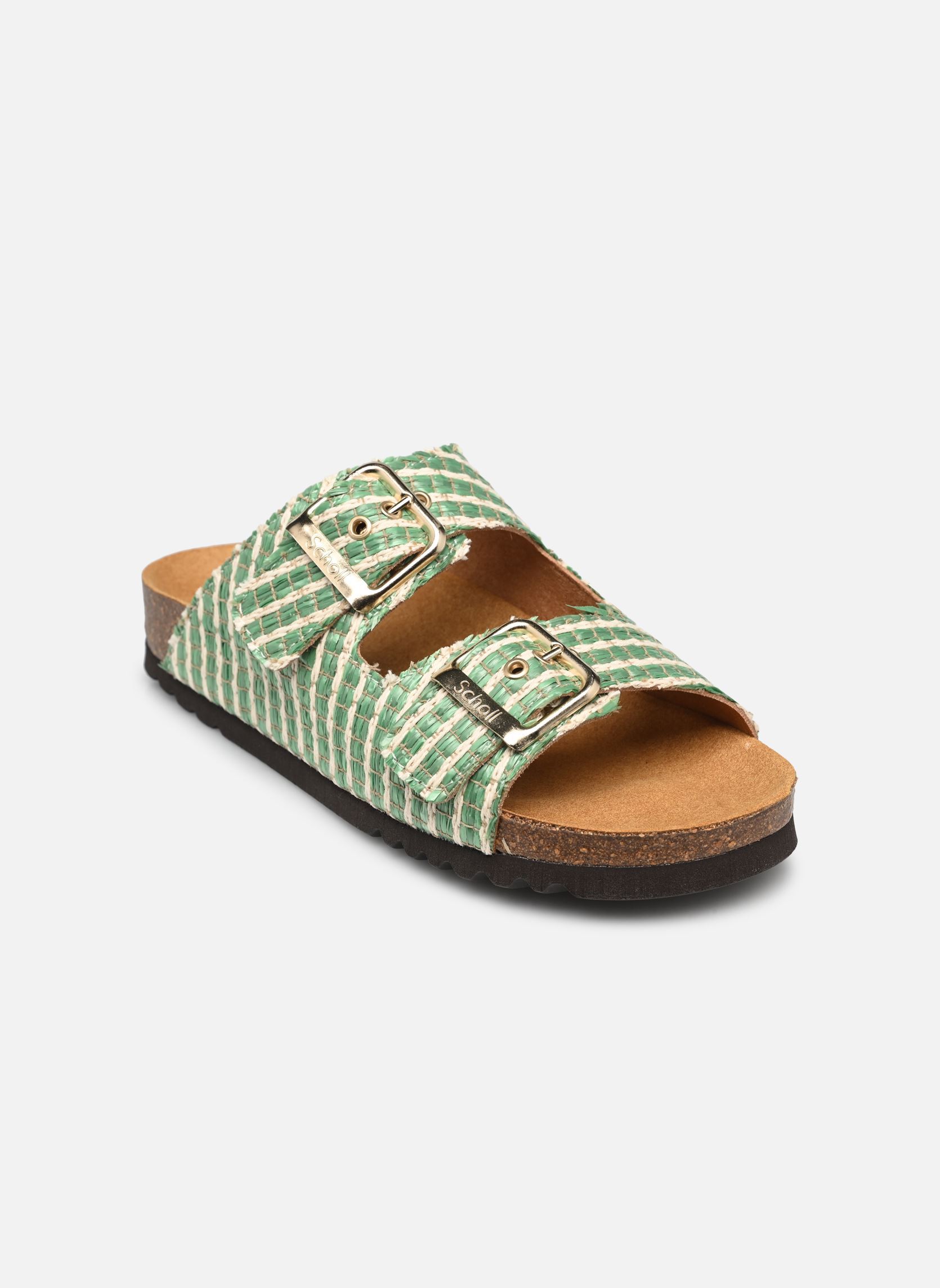 Pantoletten NOELLE COLLECTION damen grün Scholl Pantoletten NOELLE COLLECTION damen grün GREEN RAFFIA