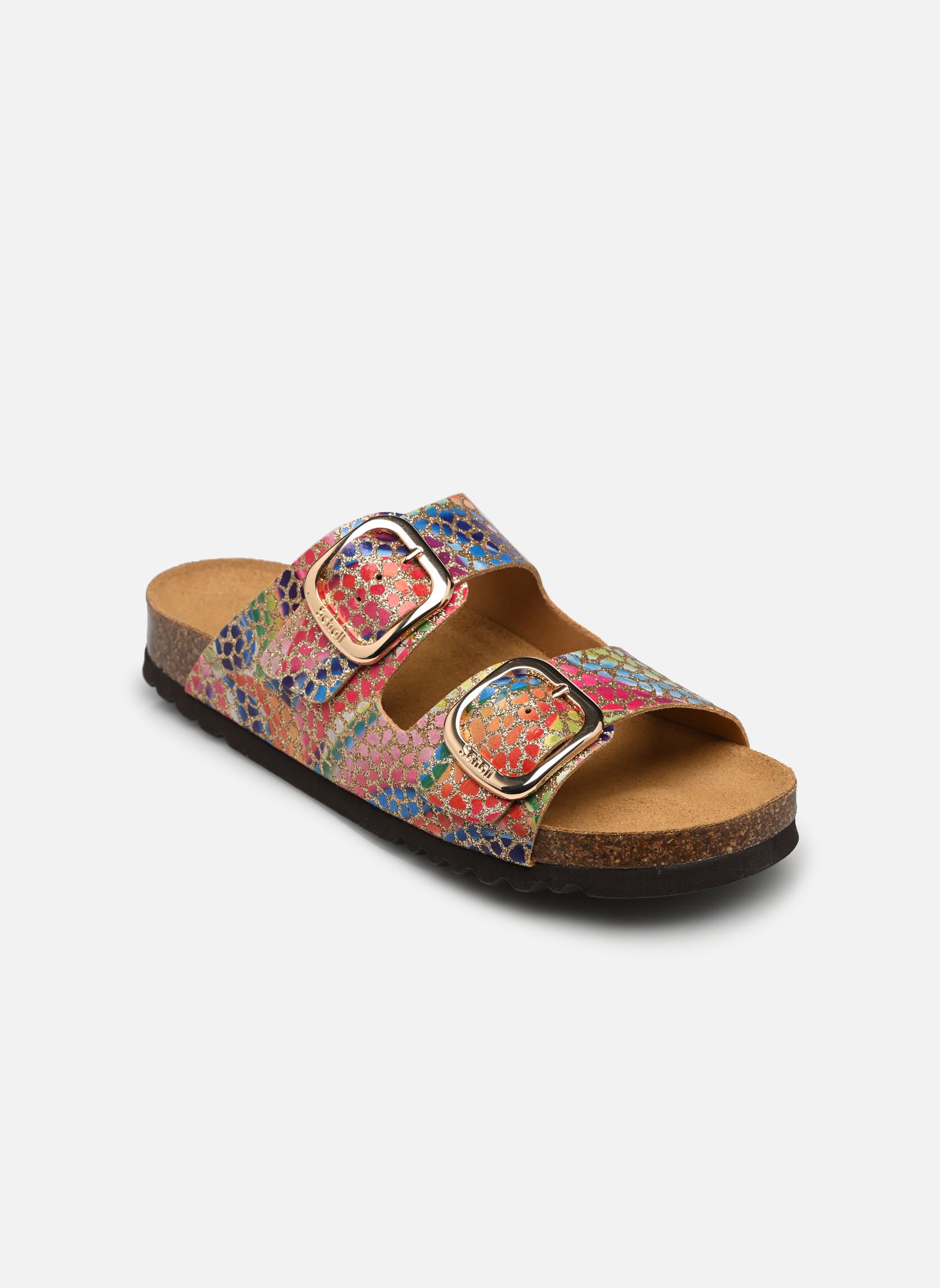 Mules NOELLE COLLECTION femme multicolore Scholl Mules NOELLE COLLECTION femme multicolore GOLD TEXTILE FANTESE