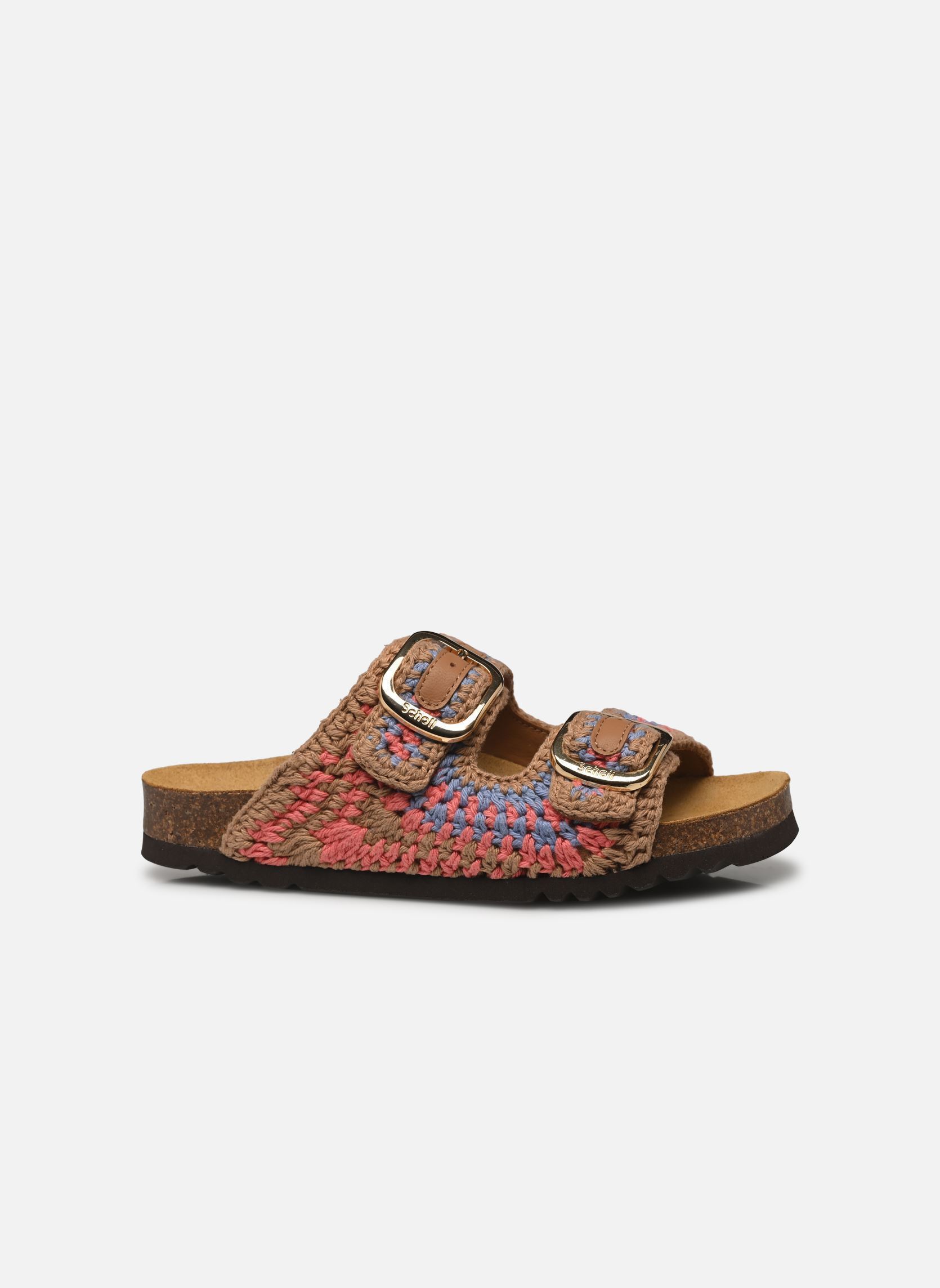 Mules NOELLE COLLECTION femme multicolore Scholl Mules NOELLE COLLECTION femme multicolore DARK BROWN/PURPLE/CORAL