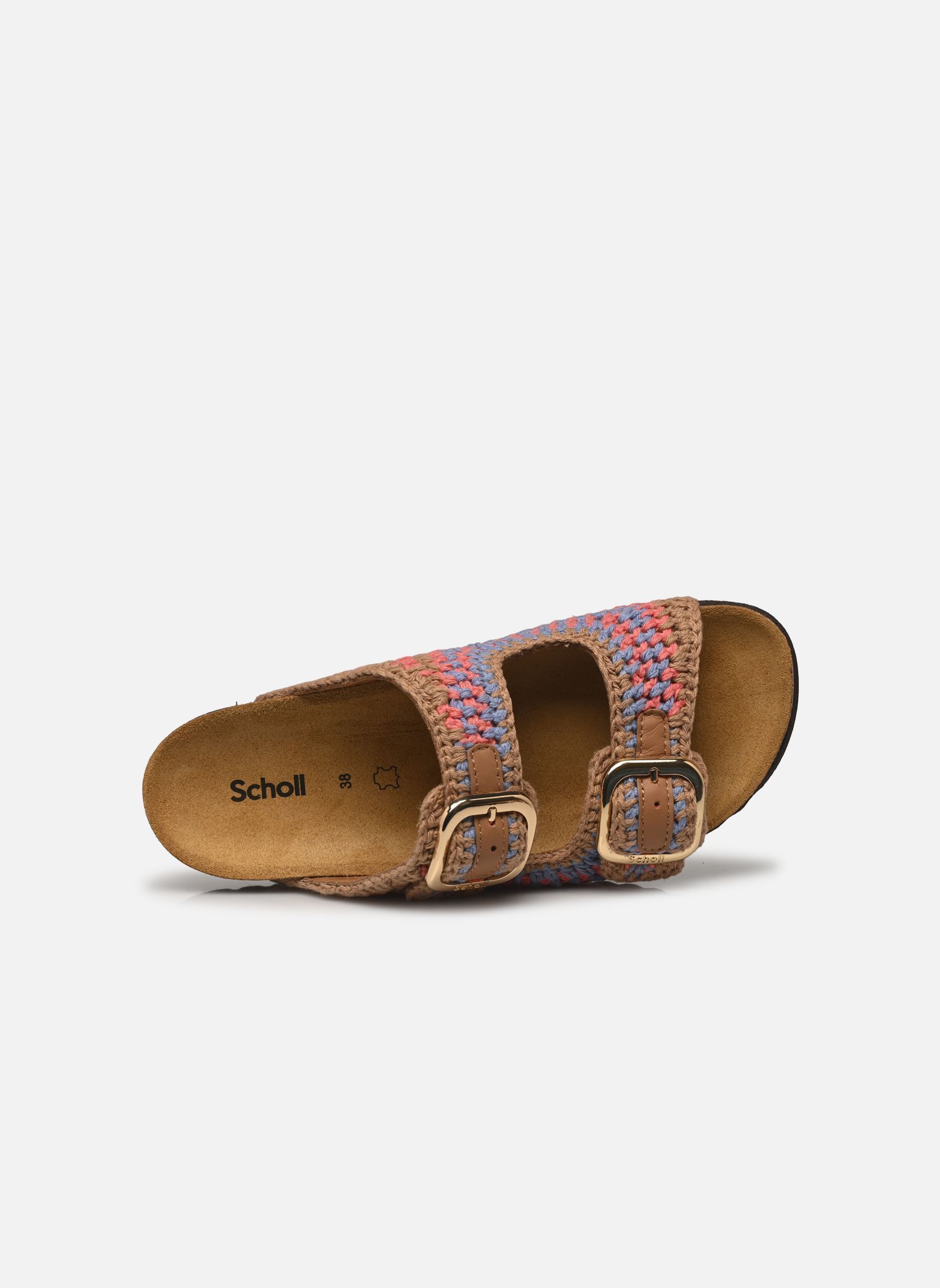 Mules NOELLE COLLECTION femme multicolore Scholl Mules NOELLE COLLECTION femme multicolore DARK BROWN/PURPLE/CORAL