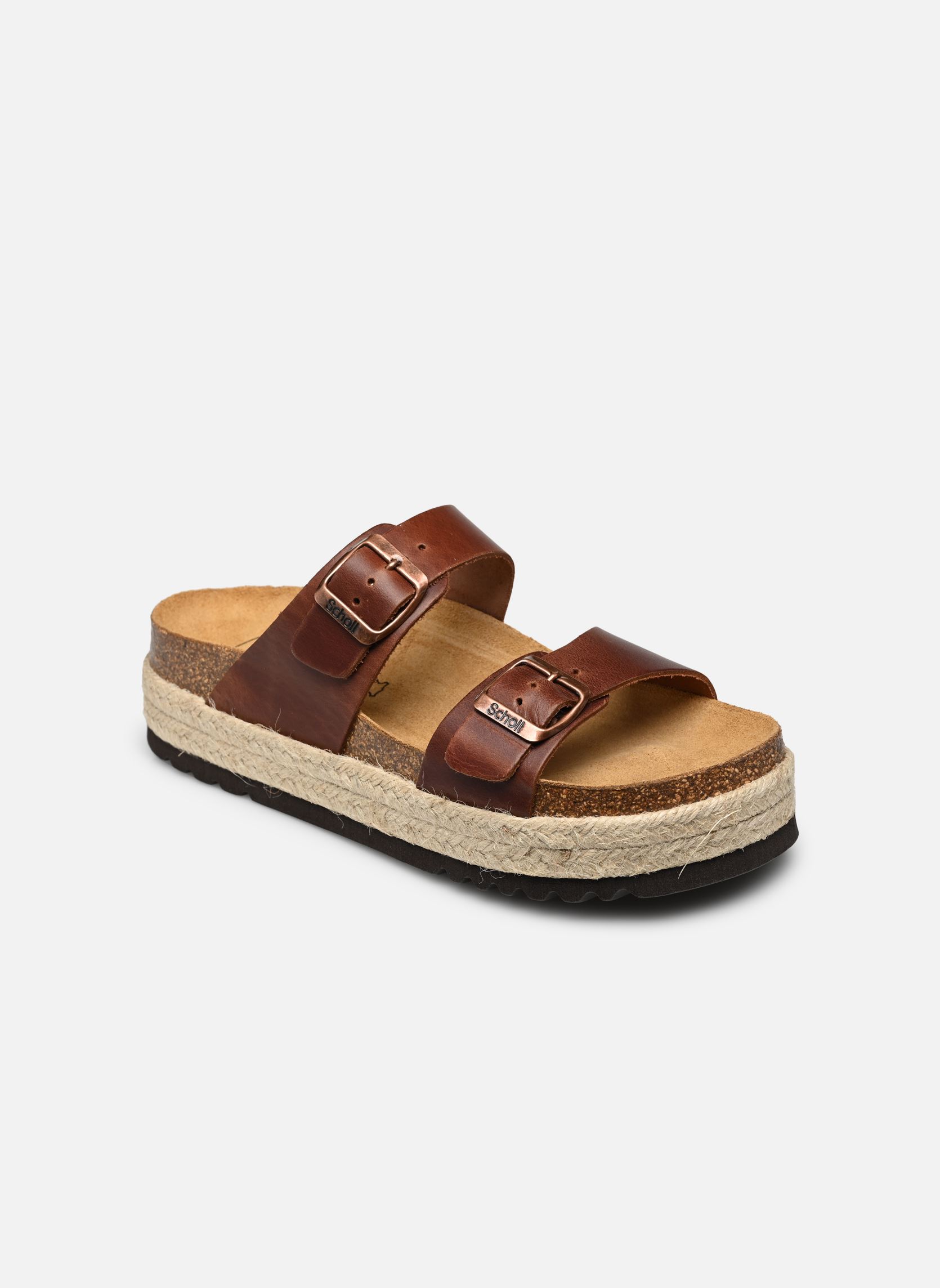 Sandales compensées et plateformes INES COLLECTION femme marron Scholl Sandales compensées et plateformes INES COLLECTION femme marron BROWN