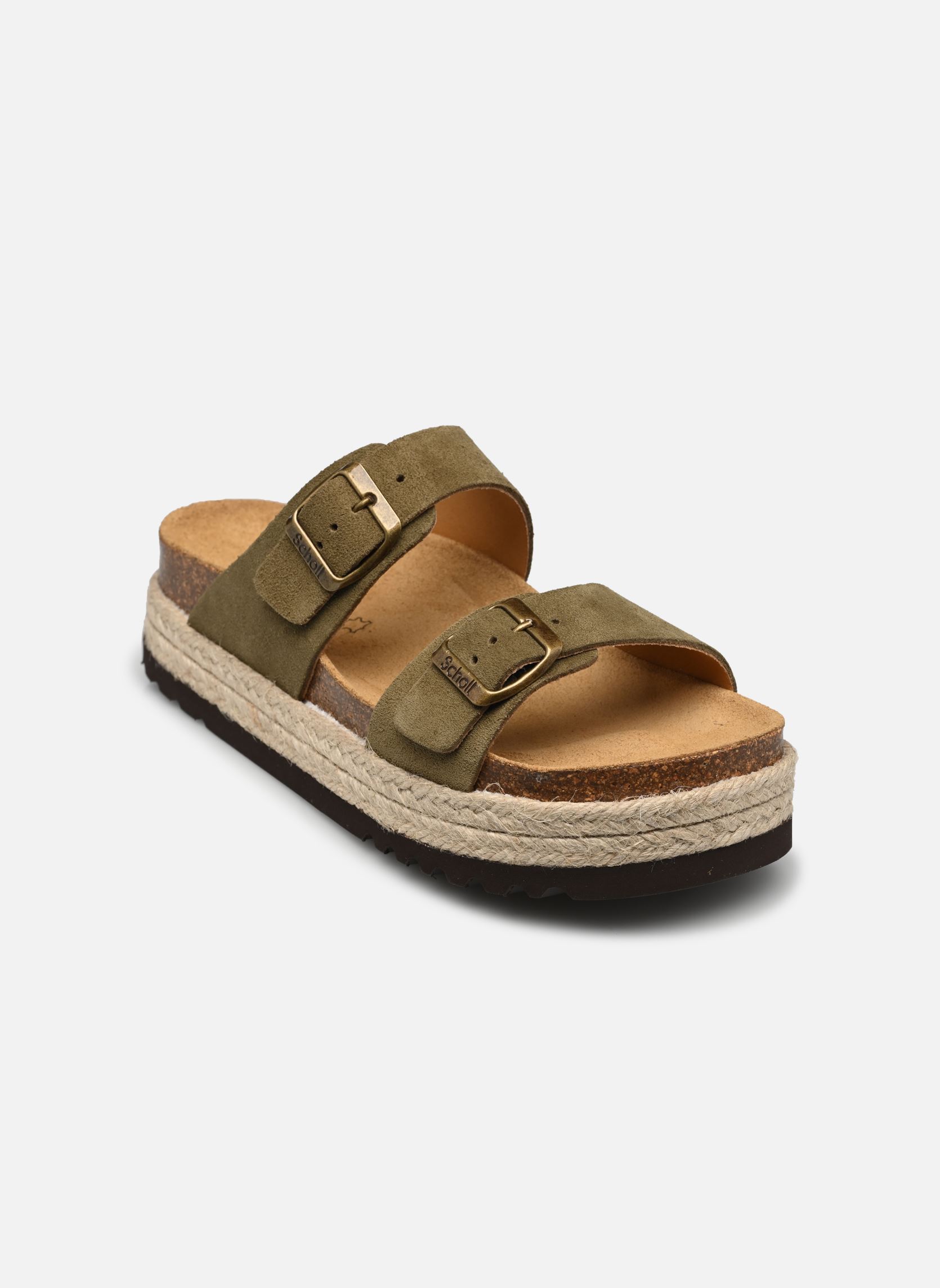 Sandales compensées et plateformes INES COLLECTION femme vert Scholl Sandales compensées et plateformes INES COLLECTION femme vert KHAKI SUEDE