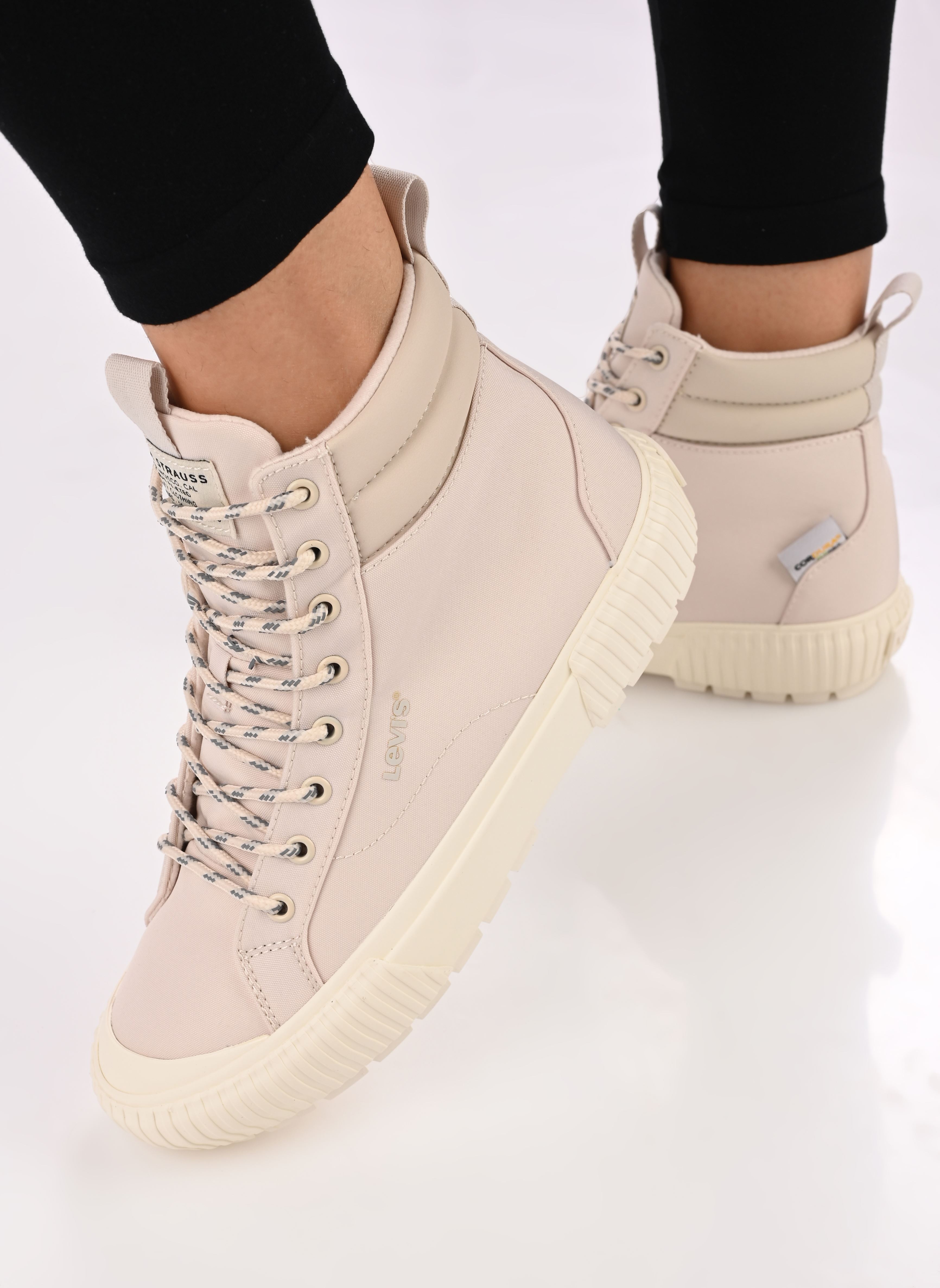 Knöchelhohe Sneaker SIERRA HI S damen weiß Levi's Knöchelhohe Sneaker SIERRA HI S damen weiß Light Beige