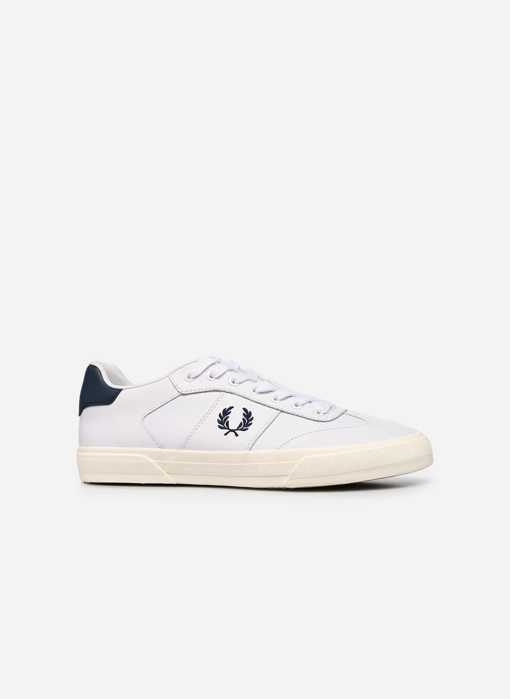 Niedrige Sneaker CLAY PERF LEATHER herren weiß Fred Perry Niedrige Sneaker CLAY PERF LEATHER herren weiß 100-WHITE