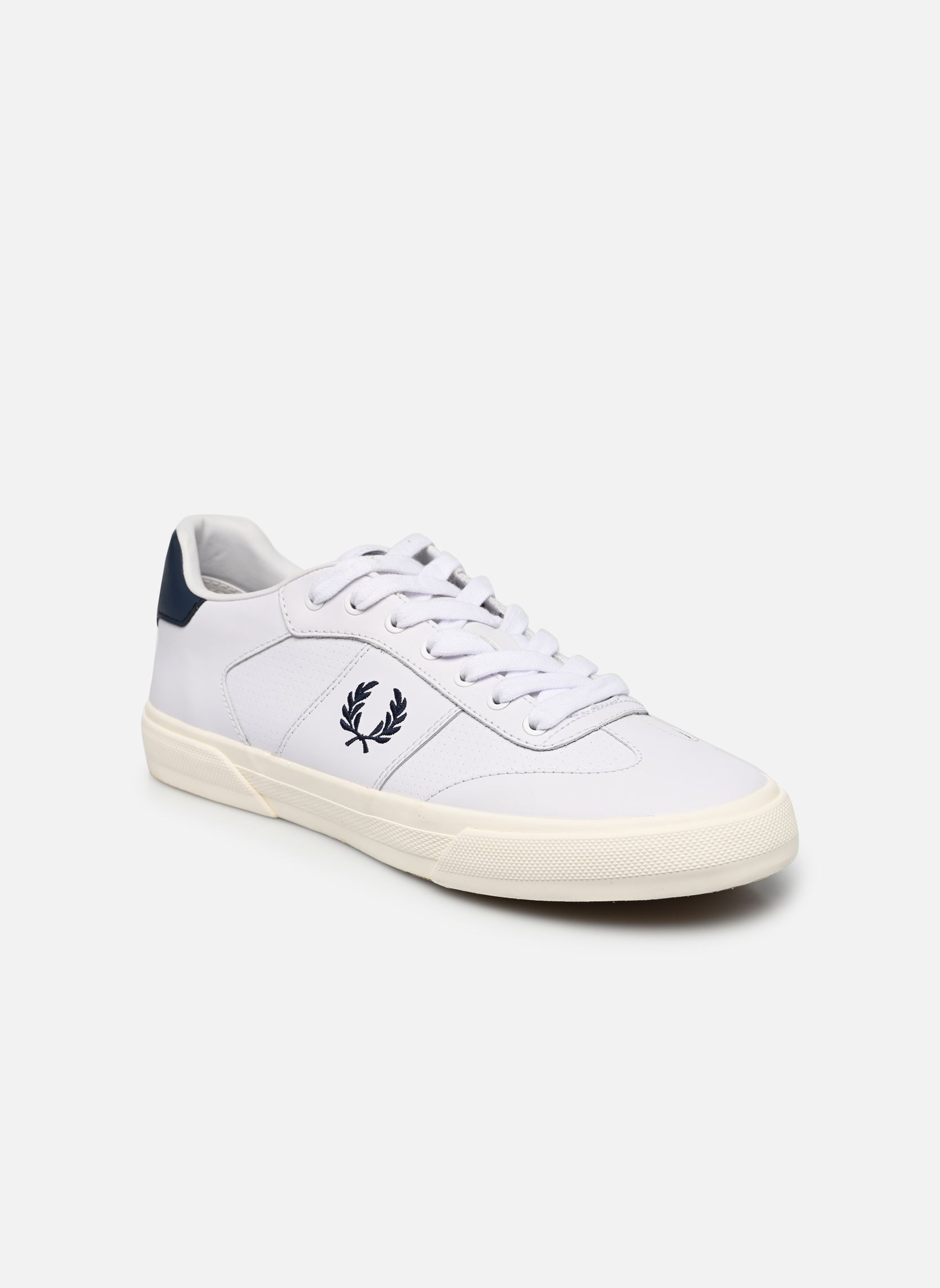 Niedrige Sneaker CLAY PERF LEATHER herren weiß Fred Perry Niedrige Sneaker CLAY PERF LEATHER herren weiß 100-WHITE