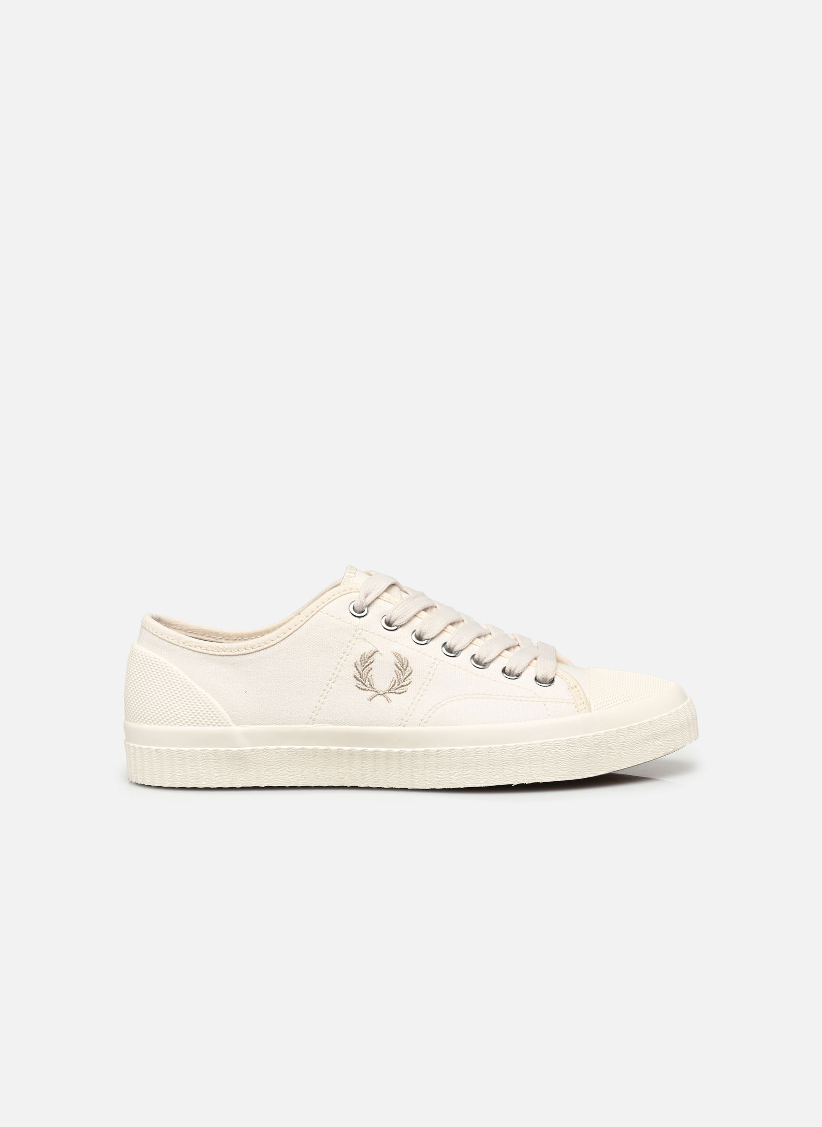Niedrige Sneaker HUGHES LOW CANVAS herren weiß Fred Perry Niedrige Sneaker HUGHES LOW CANVAS herren weiß LGHTECRU/OATMEAL