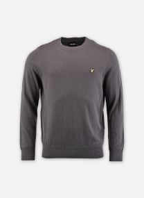 Pullover Cotton Merino Crew Neck Jumper herren blau